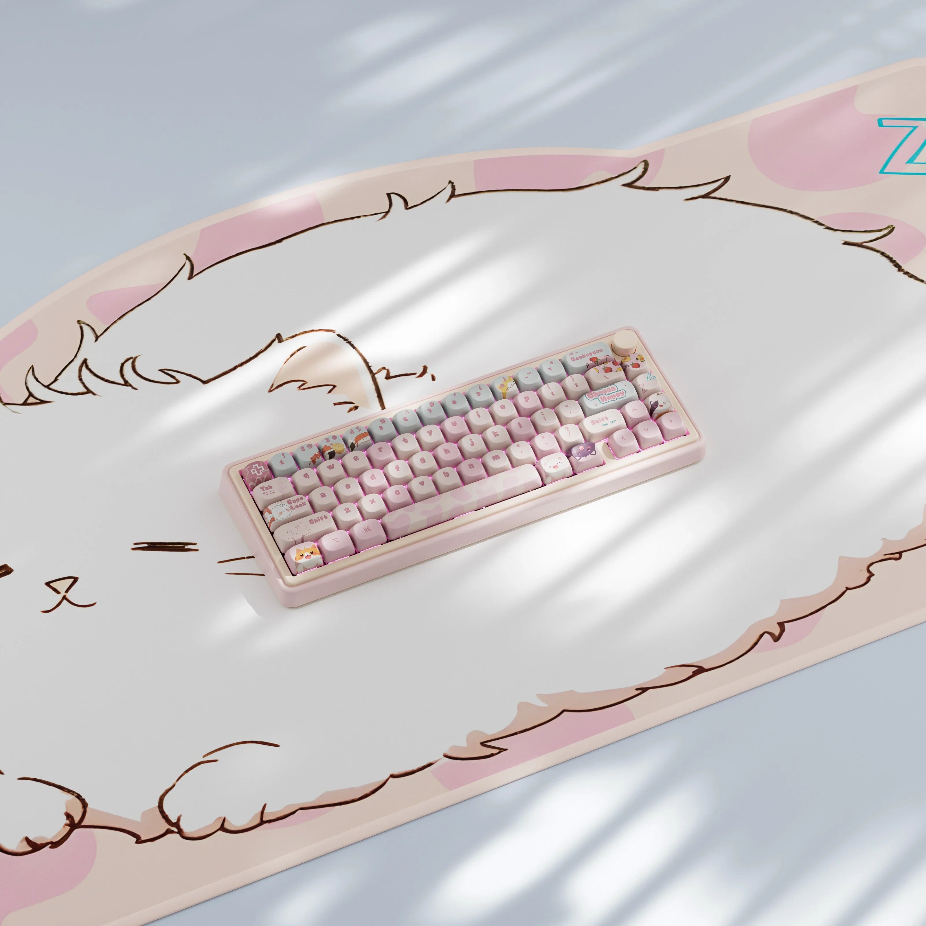 QwertyKey65 Pro Bliss – Bezprzewodowa Klawiatura Mechaniczna Gamingowa, Hotswap, Full RGB, VIA