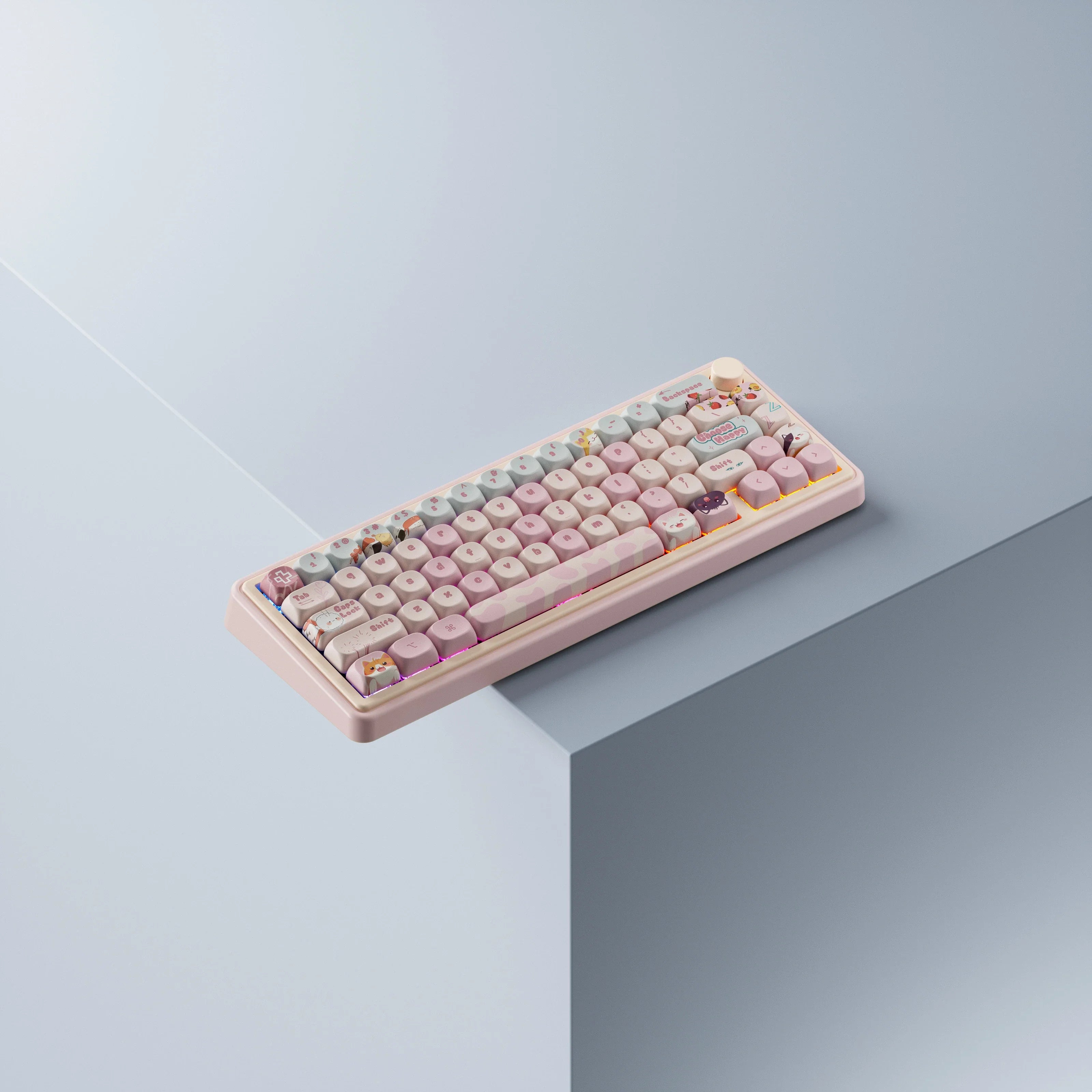 QwertyKey65 Pro Bliss – Bezprzewodowa Klawiatura Mechaniczna Gamingowa, Hotswap, Full RGB, VIA