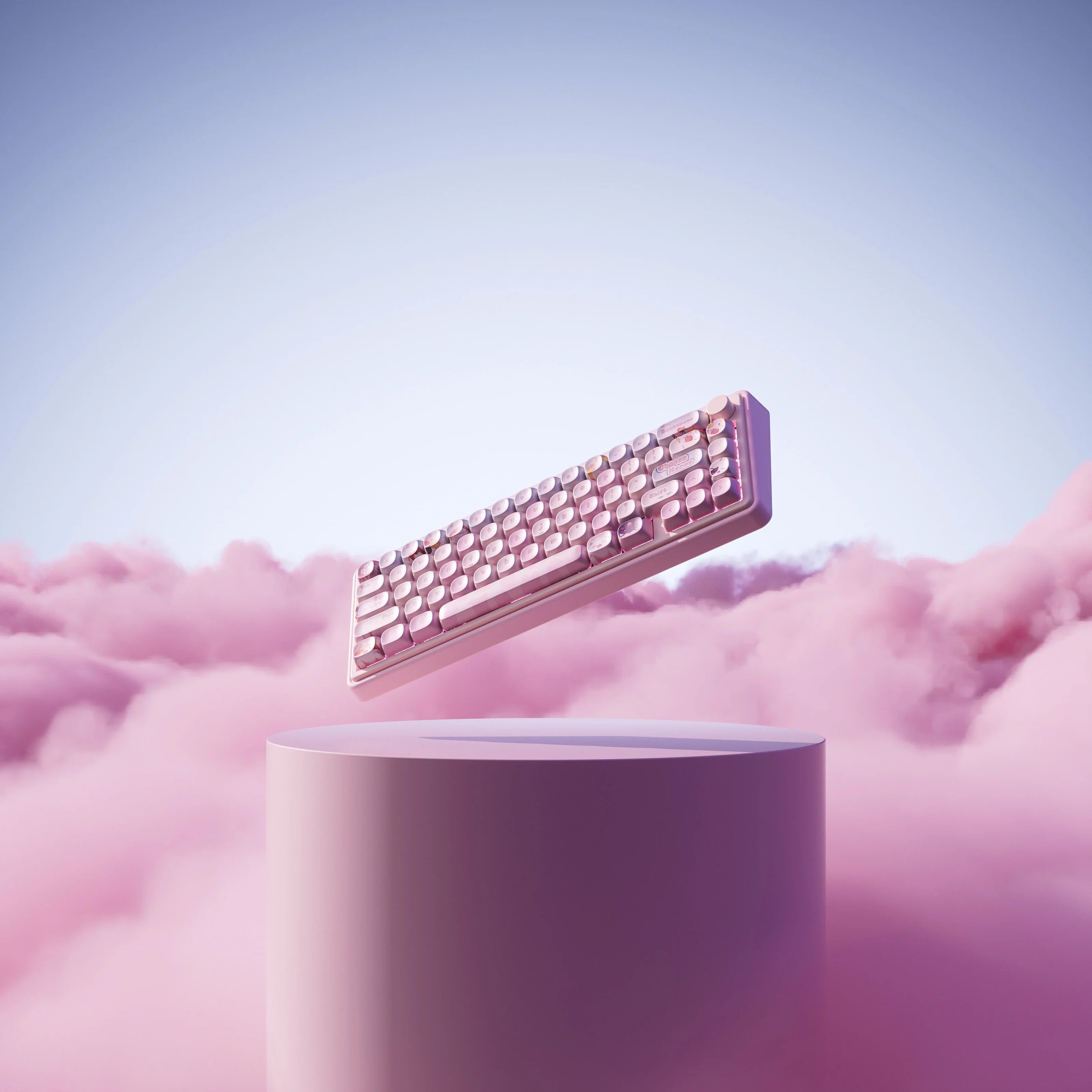 QwertyKey65 Pro Bliss – Bezprzewodowa Klawiatura Mechaniczna Gamingowa, Hotswap, Full RGB, VIA