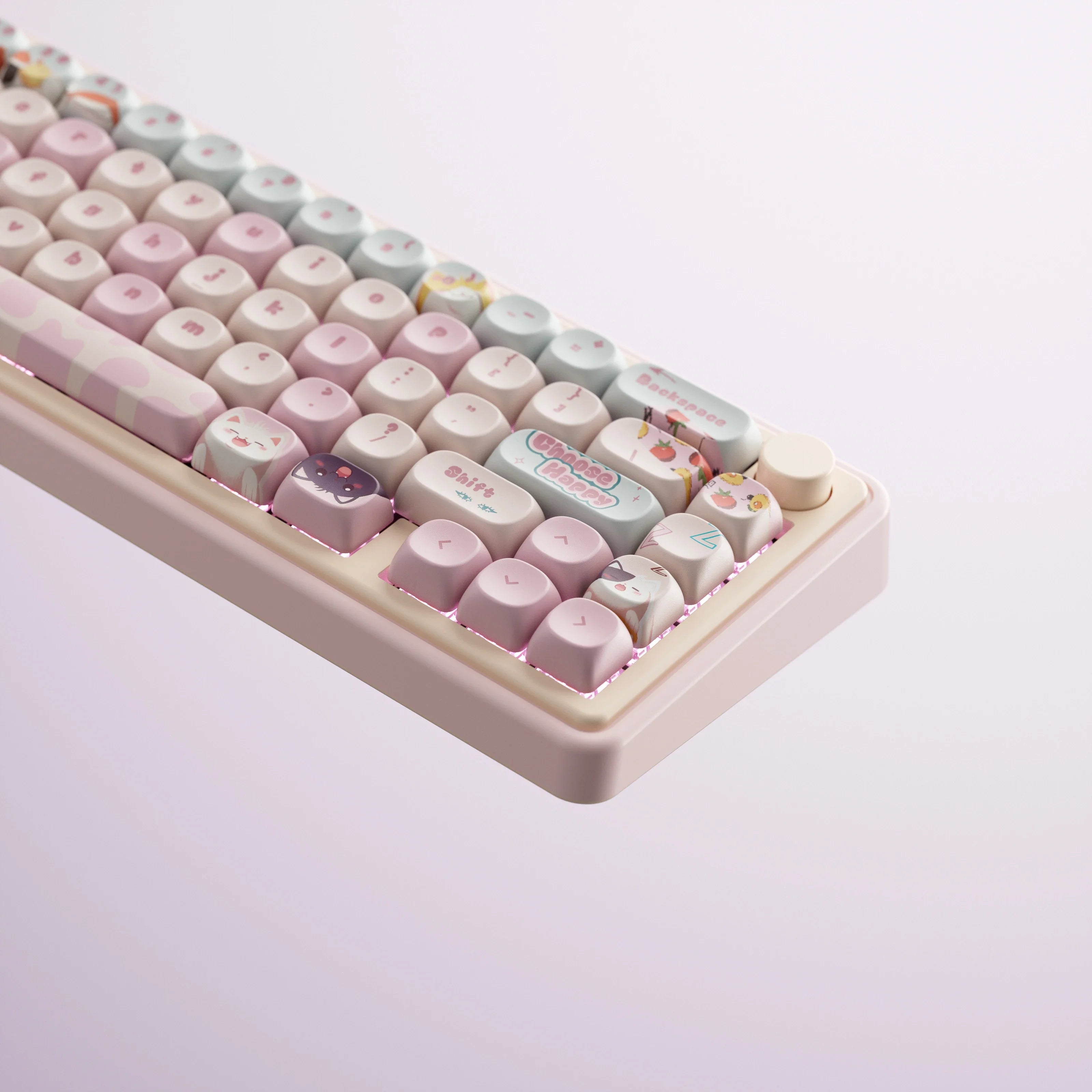 QwertyKey65 Pro Bliss – Bezprzewodowa Klawiatura Mechaniczna Gamingowa, Hotswap, Full RGB, VIA