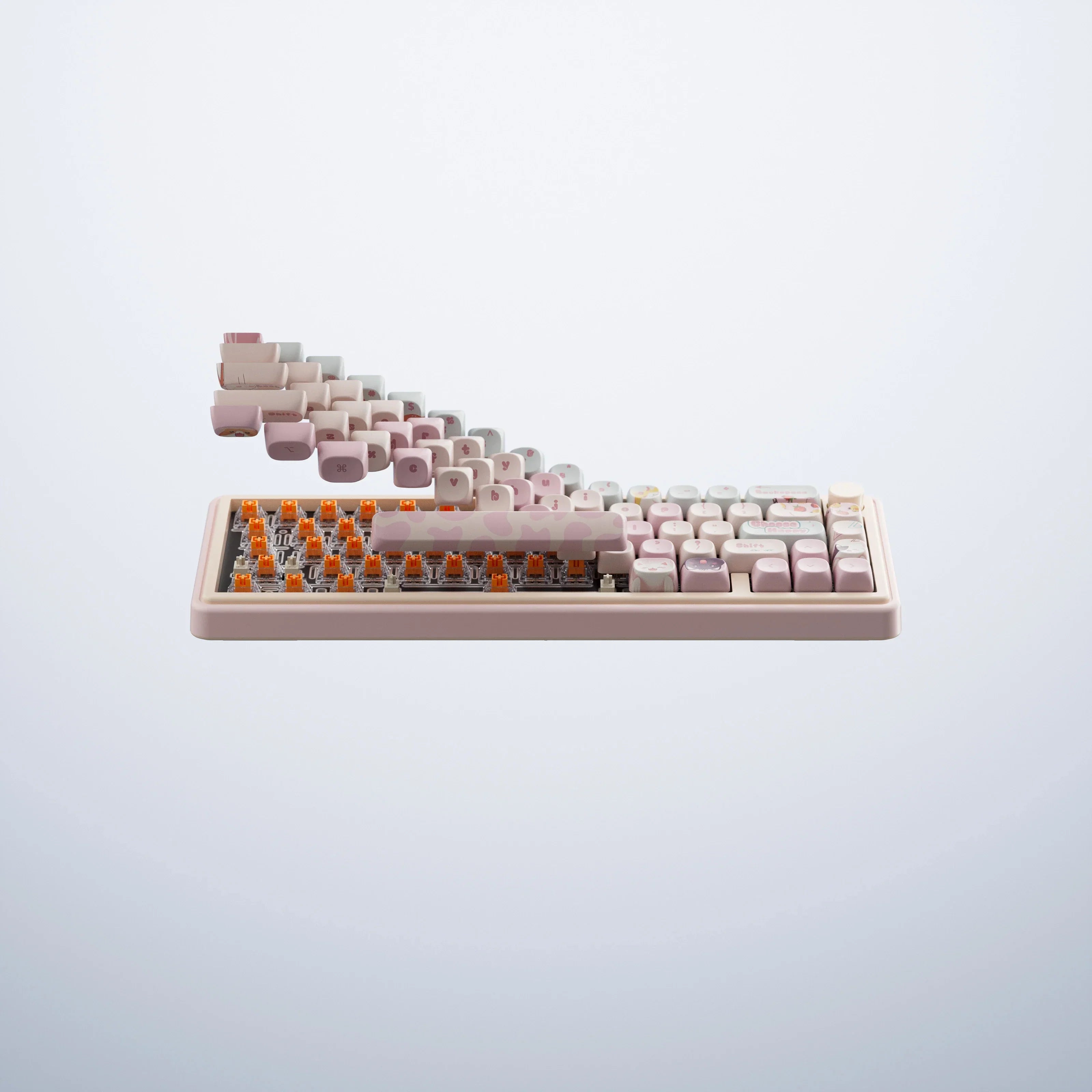 QwertyKey65 Pro Bliss - bezprzewodowa klawiatura mechaniczna gamingowa, Hotswap, RGB, VIA