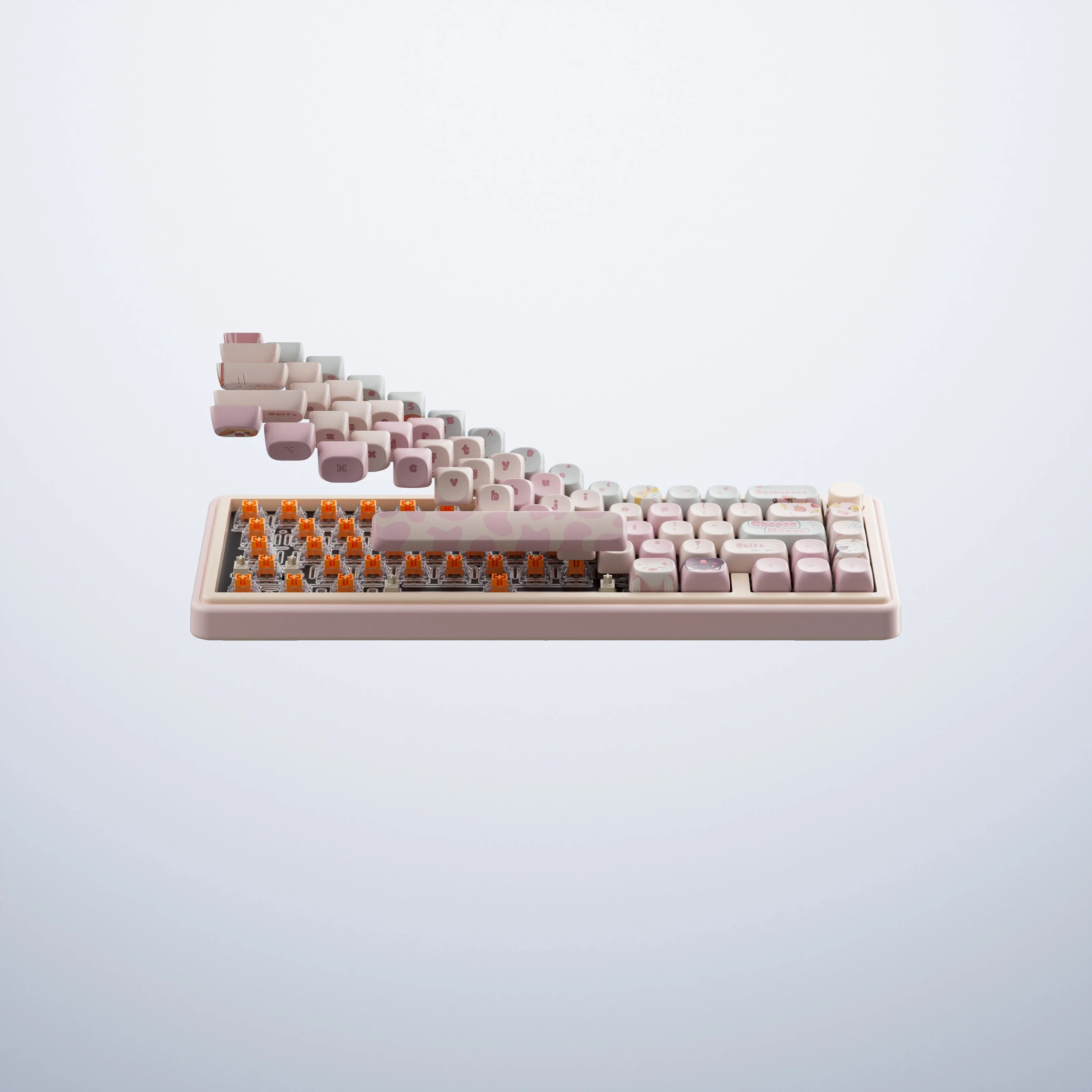 QwertyKey65 Pro Bliss – Bezprzewodowa Klawiatura Mechaniczna Gamingowa, Hotswap, Full RGB, VIA