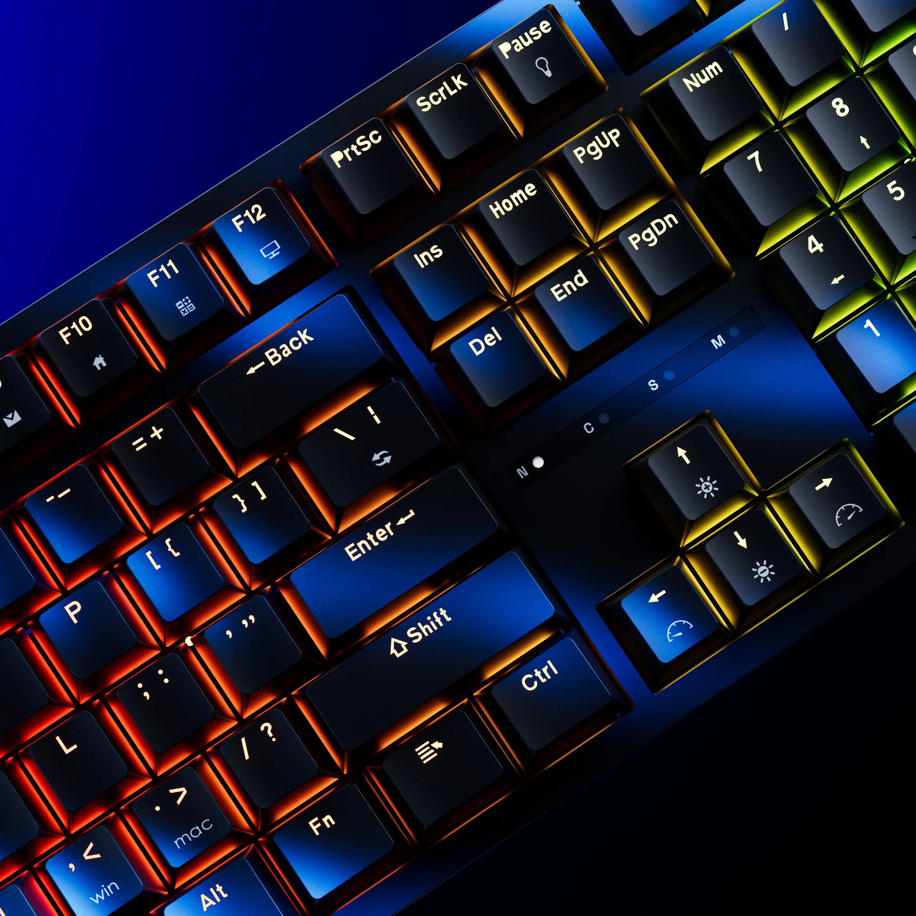 QwertyKey H100, czarna - bezprzewodowa klawiatura mechaniczna gamingowa, Hotswap, RGB