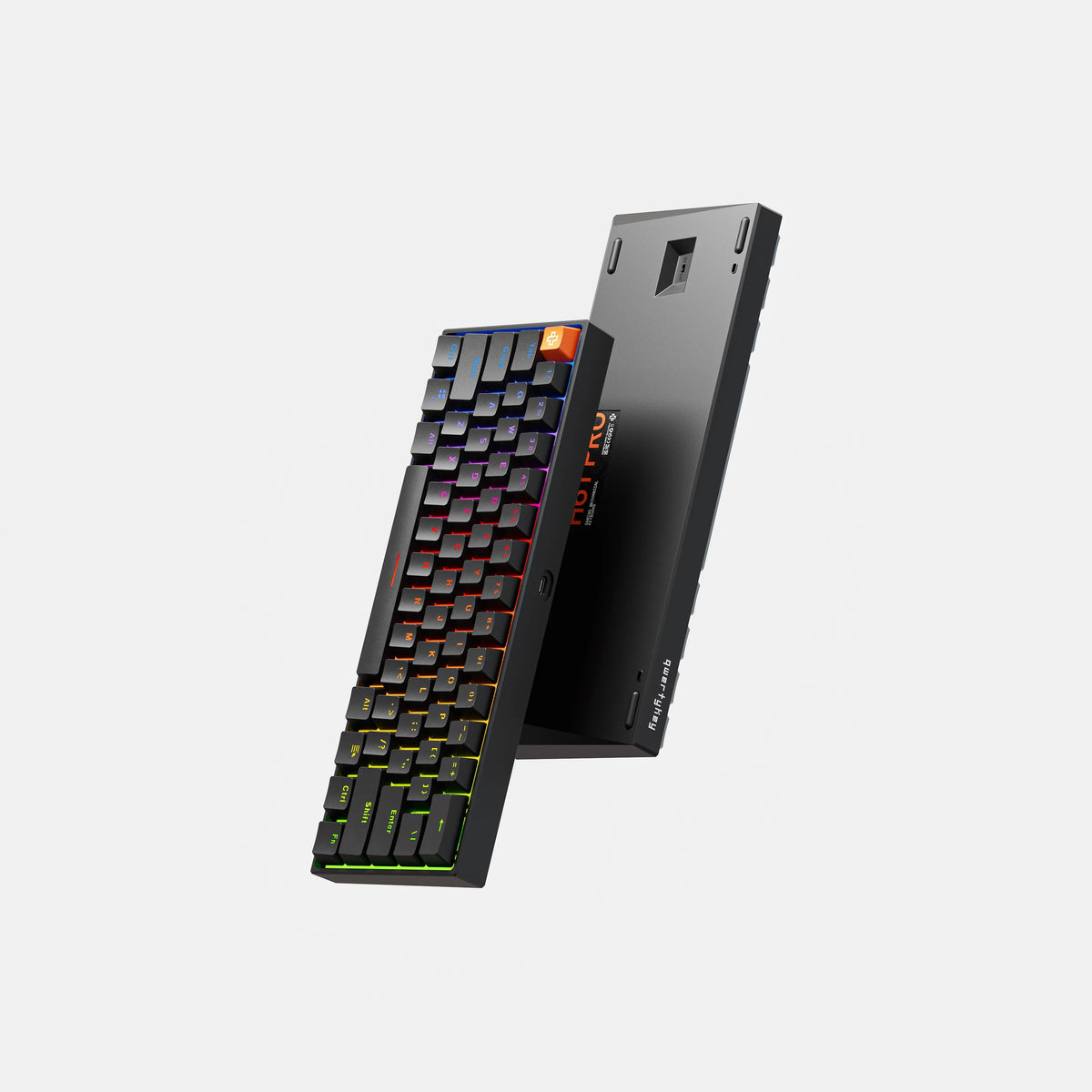QwertyKey H61 Pro V2 Czarna – Klawiatura Mechaniczna Gamingowa, Hotswap, Full RGB