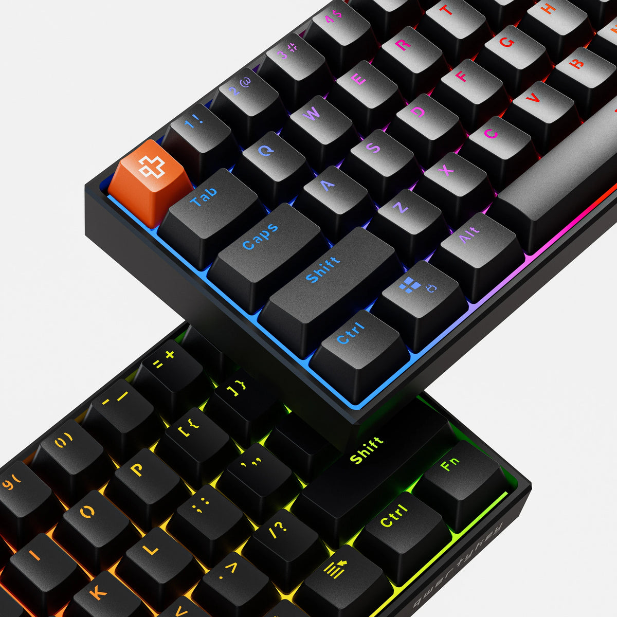 QwertyKey H61 Pro V2 Czarna – Klawiatura Mechaniczna Gamingowa, Hotswap, Full RGB