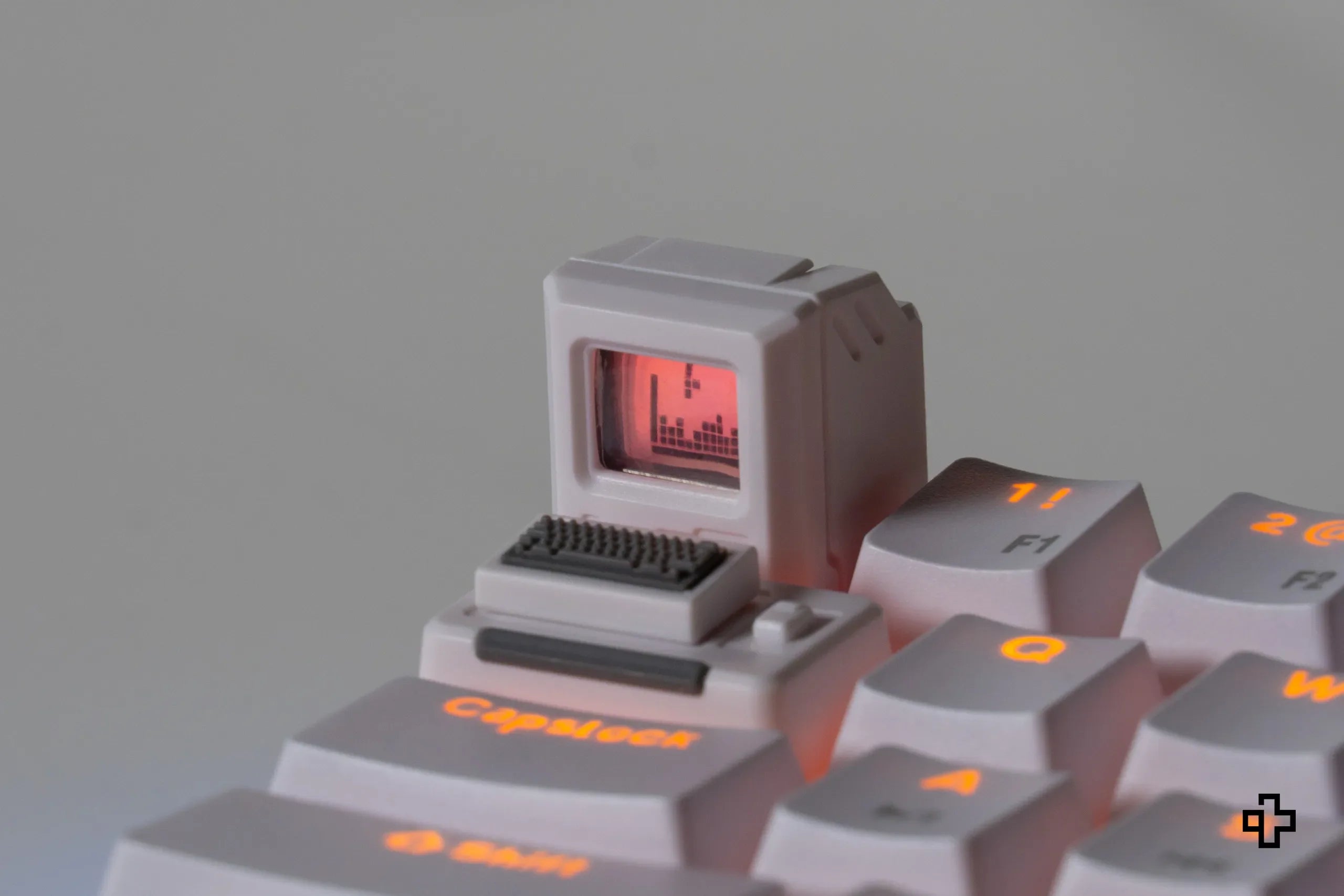 Keycap artisan Calculator Vintage biały