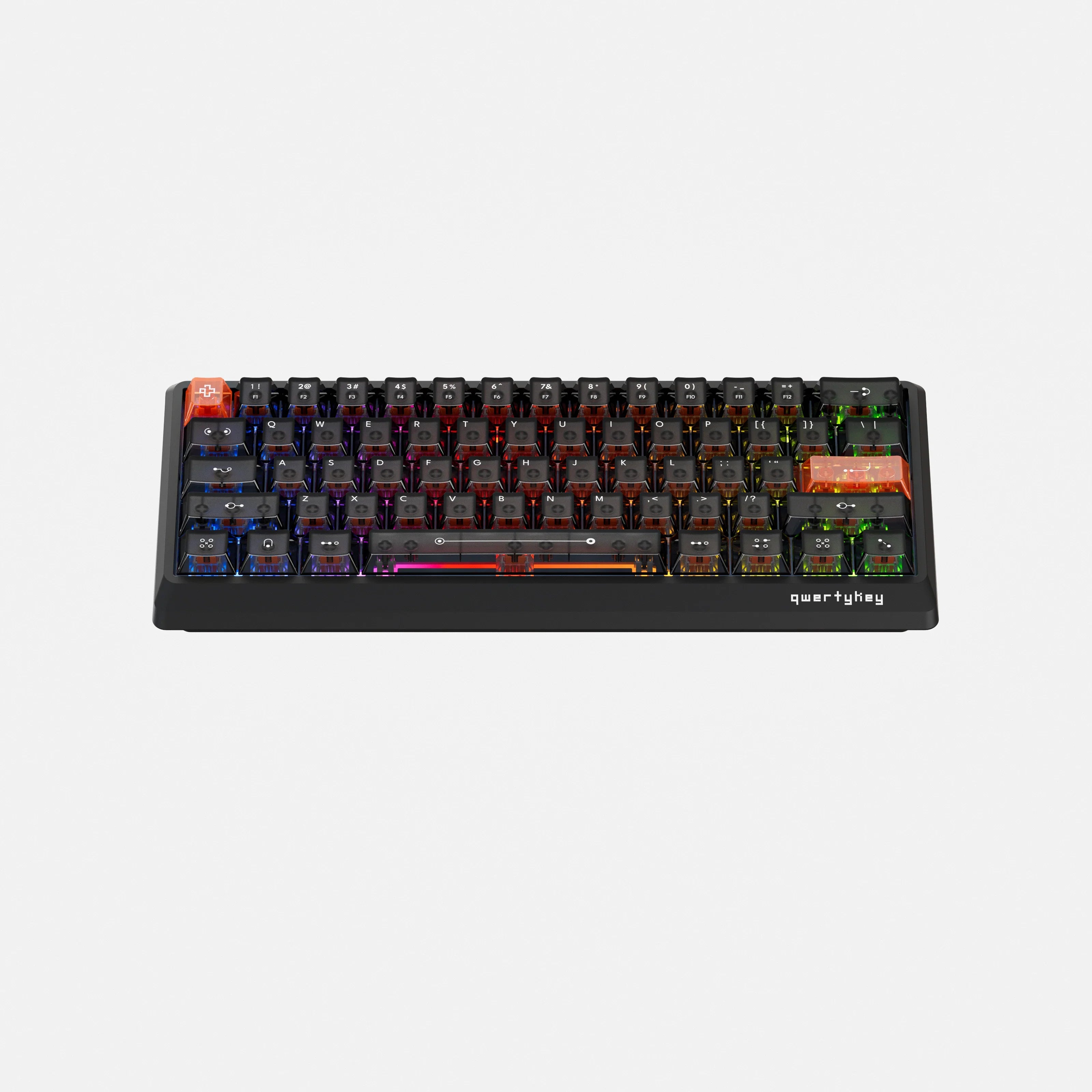 QwertyKey QK61 HE Phantom Czarna – Magnetyczna Klawiatura Gamingowa Hall Effect, Rapid Trigger, Snap Tap, Full RGB