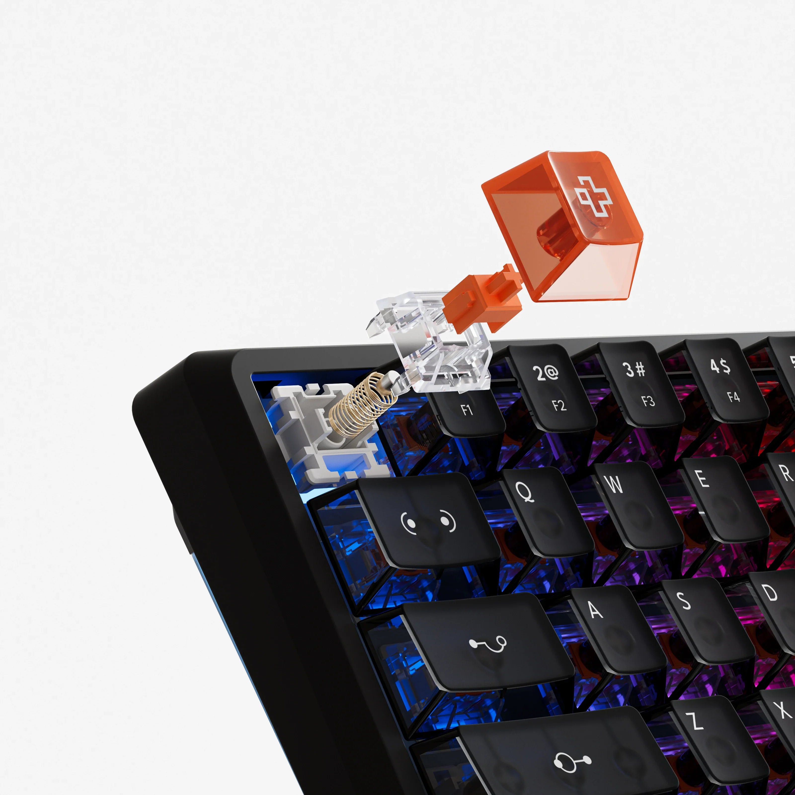 QwertyKey QK61 HE Phantom Czarna – Magnetyczna Klawiatura Gamingowa Hall Effect, Rapid Trigger, Snap Tap, Full RGB
