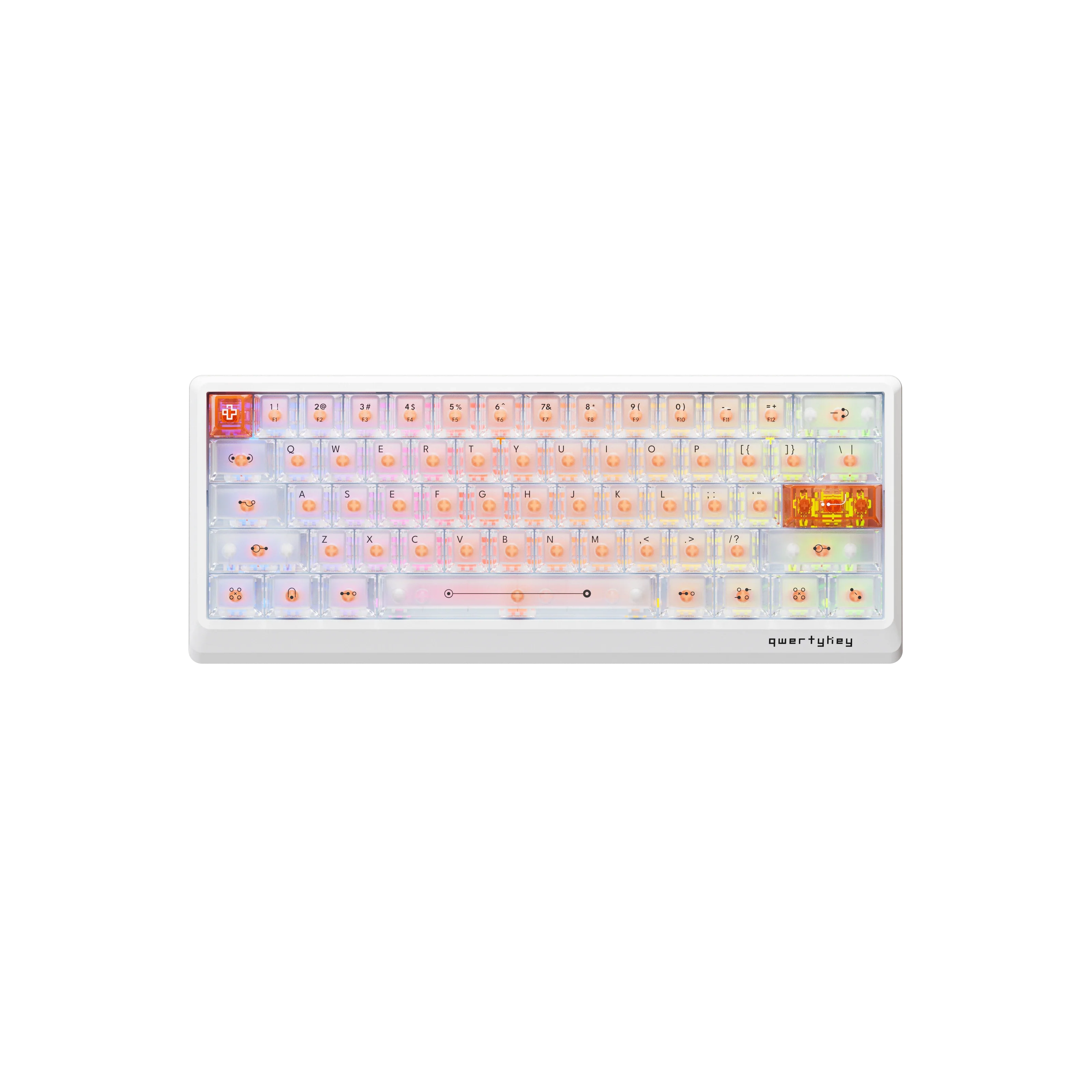 QK61 HE Phantom Biała – Klawiatura Gamingowa Hall Effect z Rapid Trigger, RGB, Magnetycznymi Przełącznikami i Snap Tap