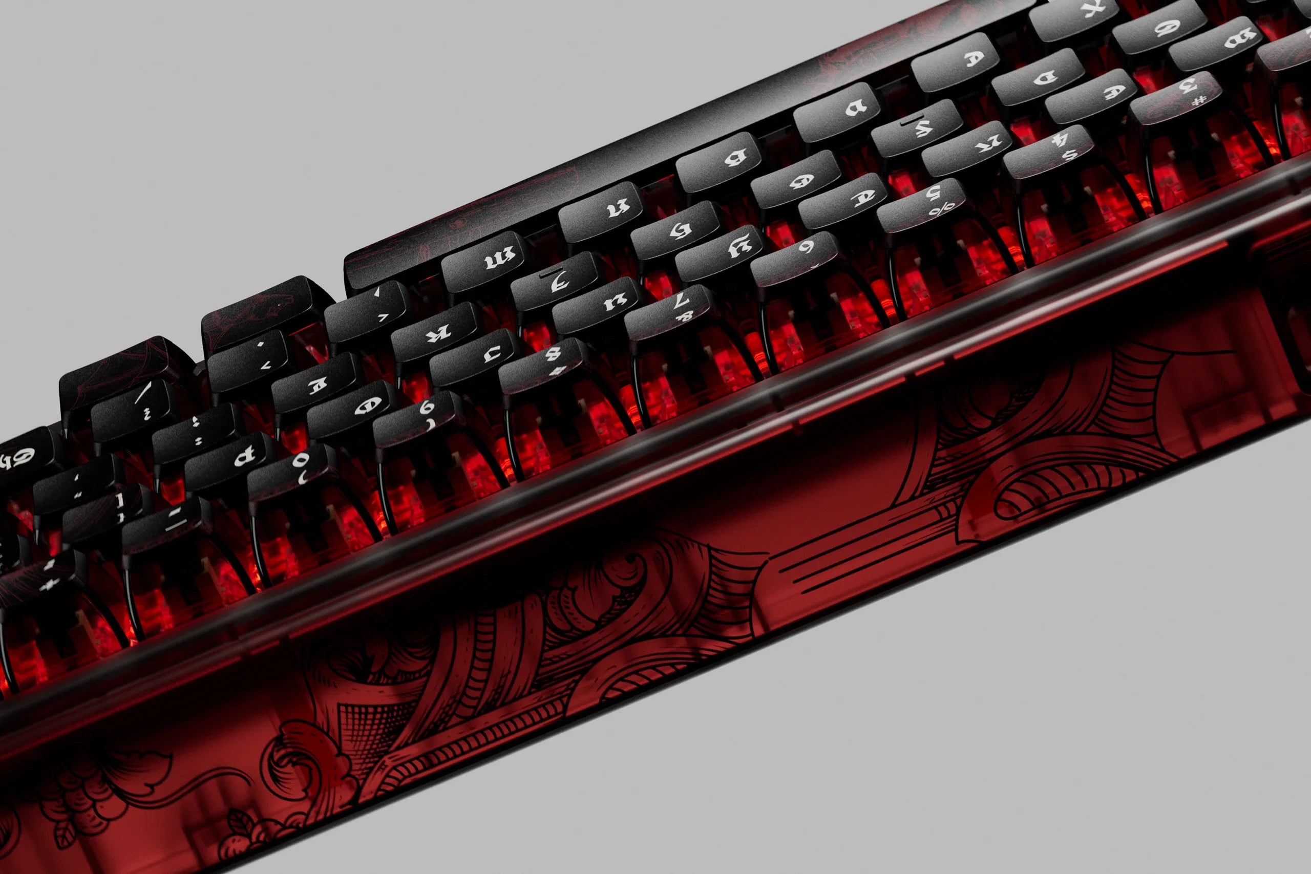 QwertyKey65 Pro Dracula – Bezprzewodowa Klawiatura Mechaniczna Gamingowa, Hotswap, Full RGB, VIA