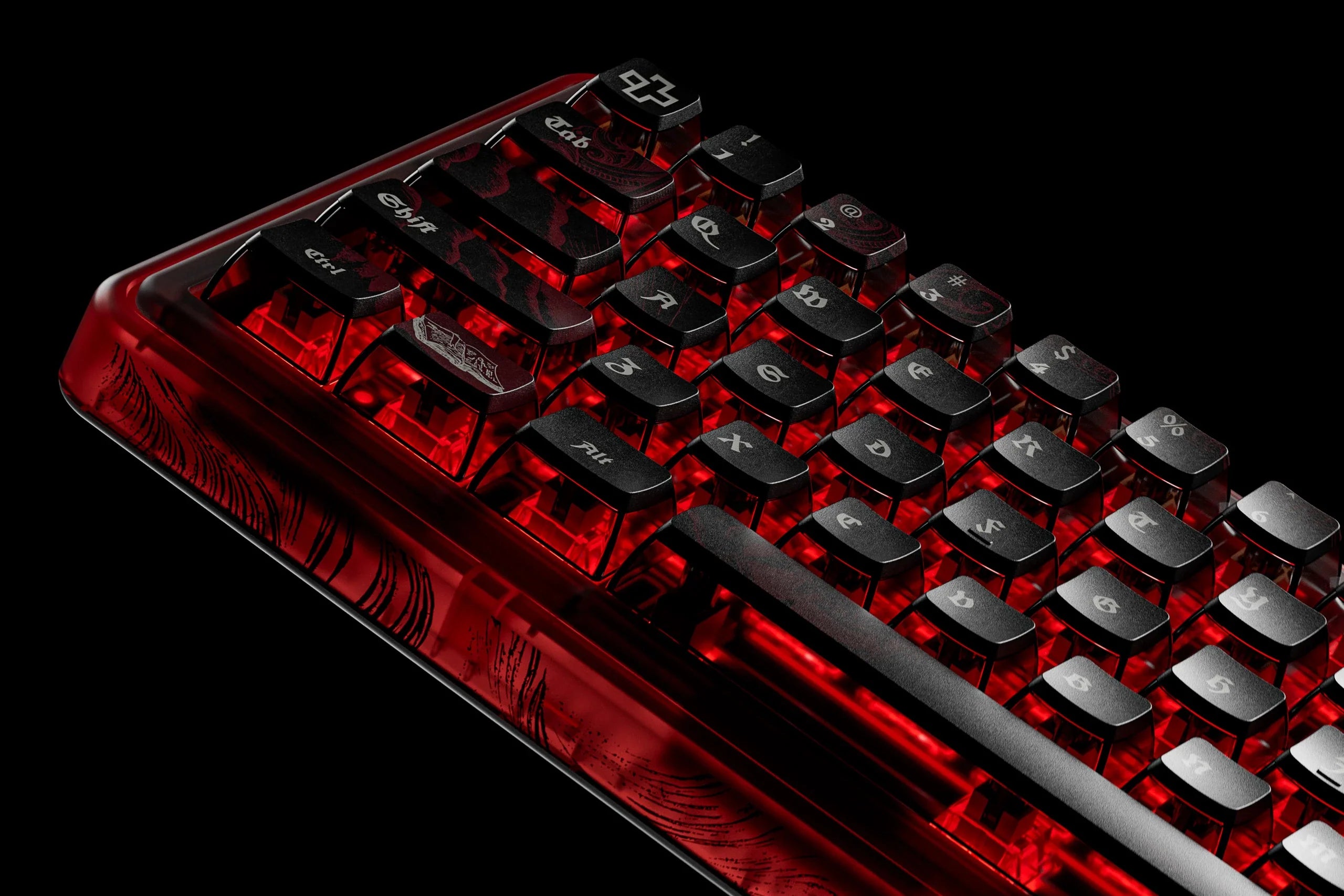 QwertyKey65 Pro Dracula – Bezprzewodowa Klawiatura Mechaniczna Gamingowa, Hotswap, Full RGB, VIA
