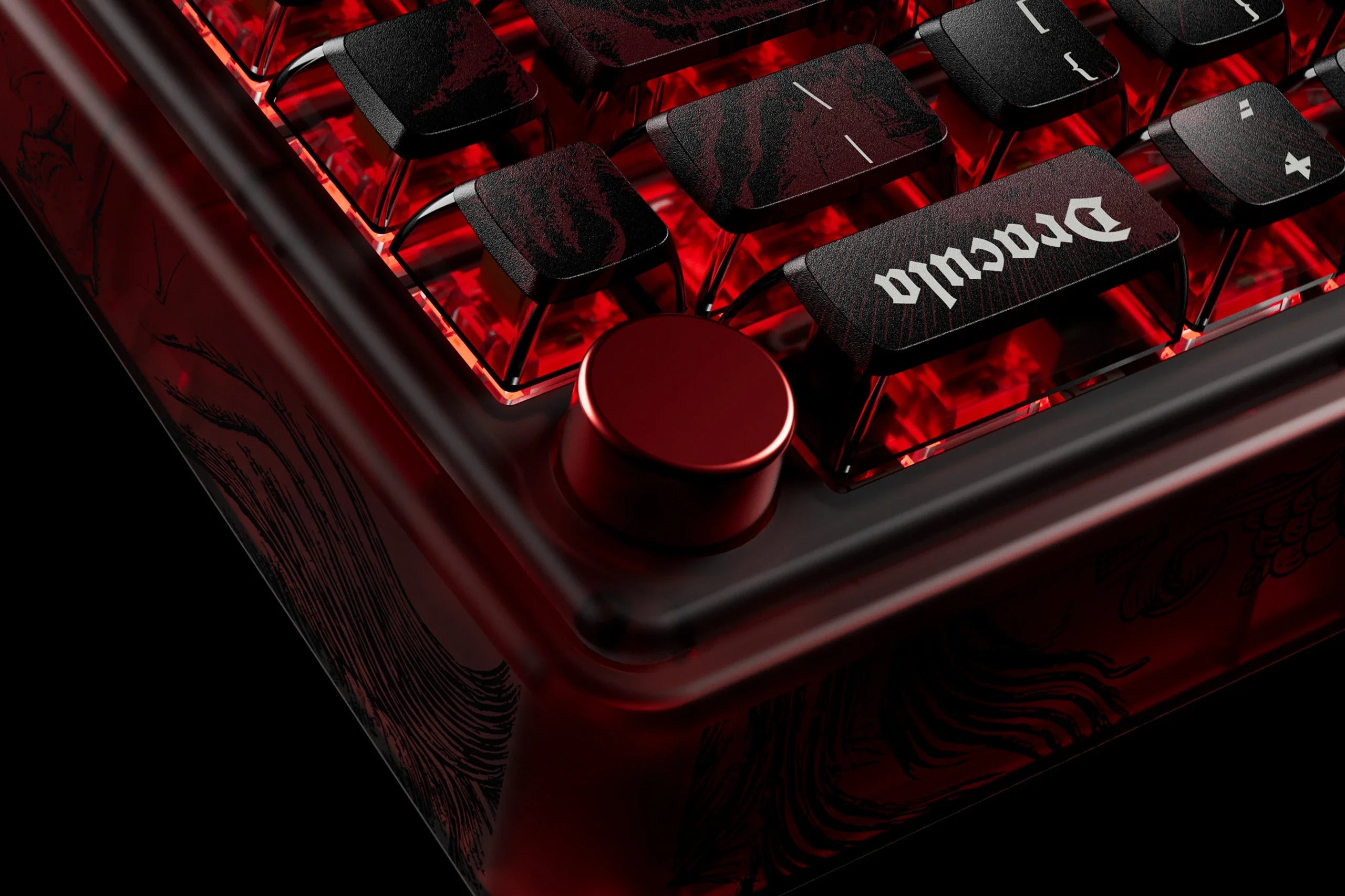 QwertyKey65 Pro Dracula – Bezprzewodowa Klawiatura Mechaniczna Gamingowa, Hotswap, Full RGB, VIA