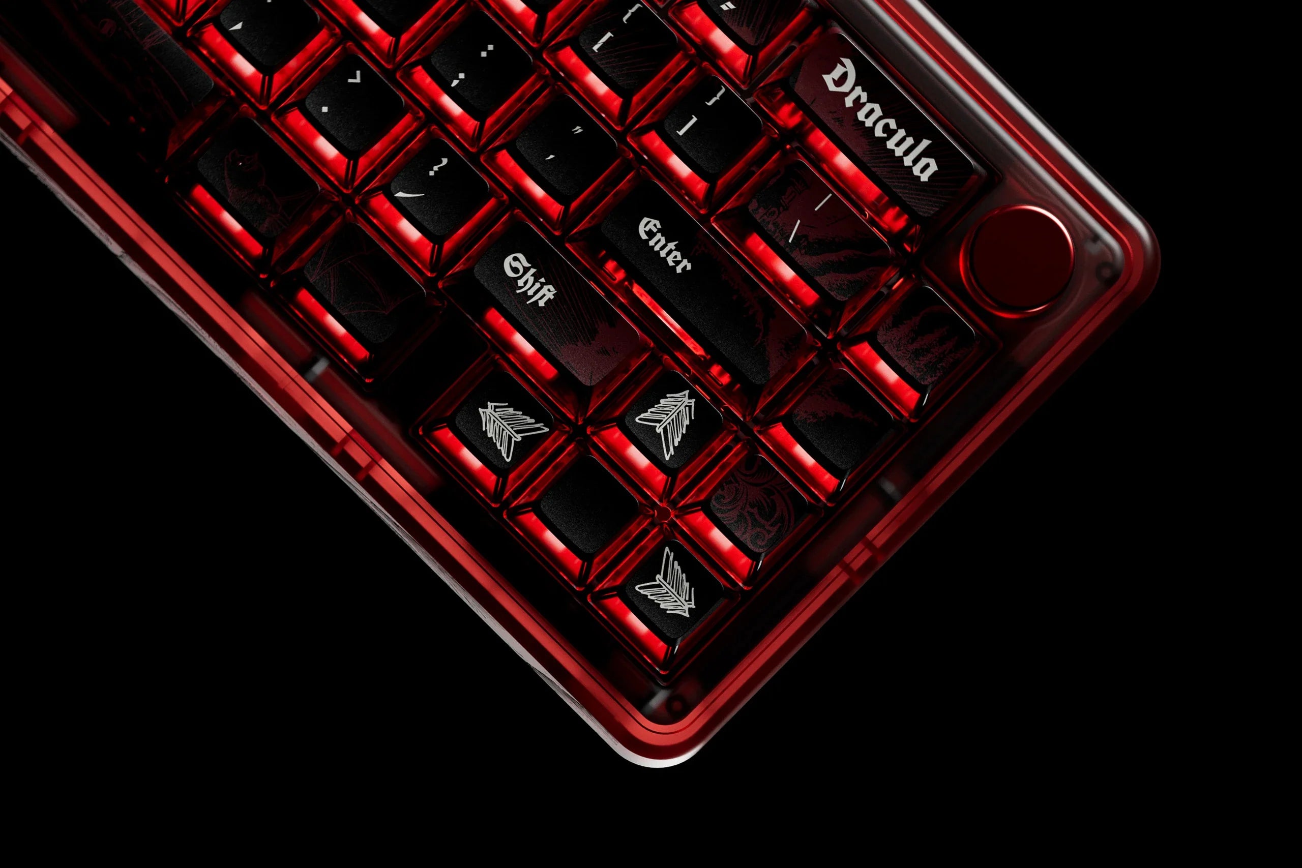 QwertyKey65 Pro Dracula – Bezprzewodowa Klawiatura Mechaniczna Gamingowa, Hotswap, Full RGB, VIA
