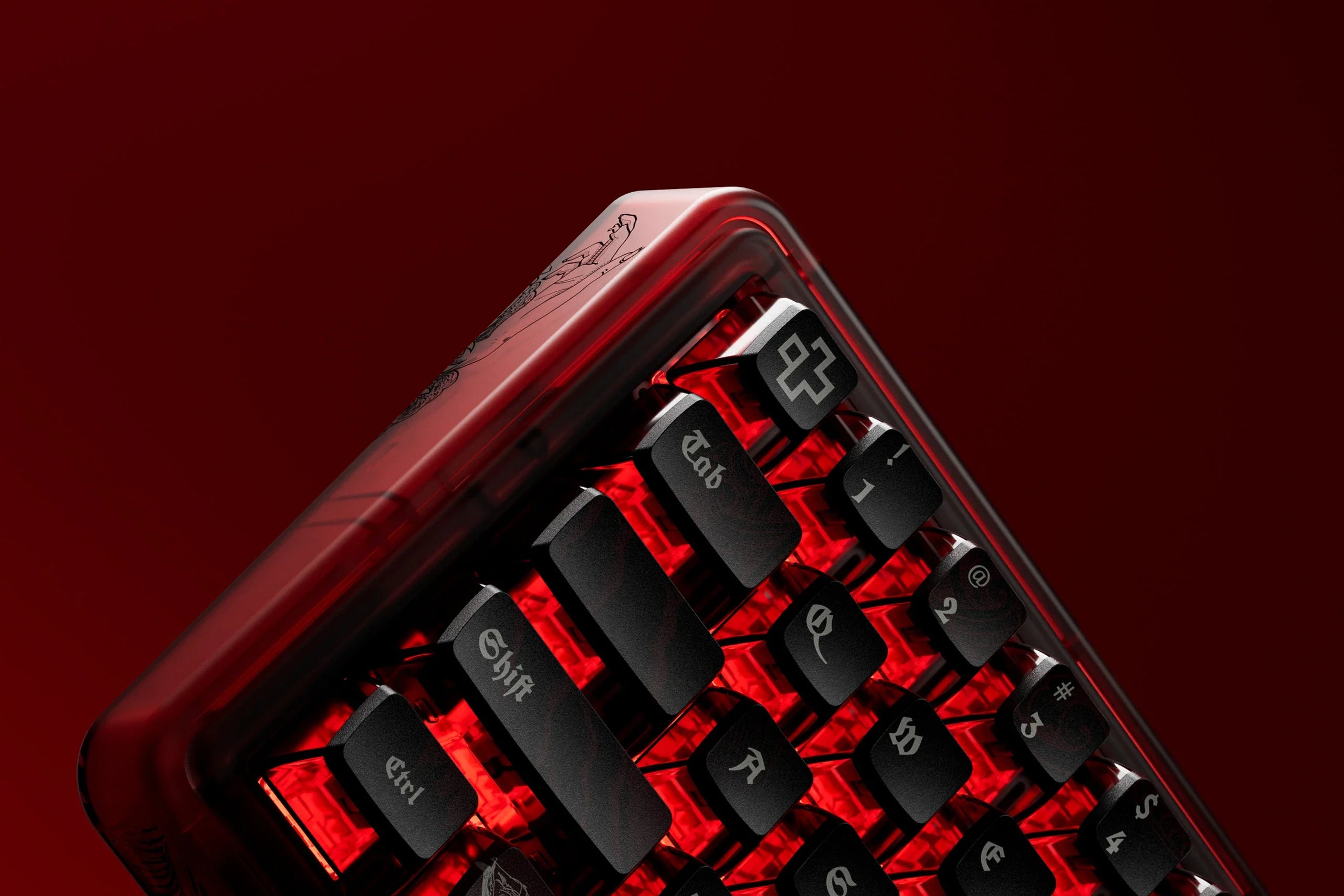 QwertyKey65 Pro Dracula – Bezprzewodowa Klawiatura Mechaniczna Gamingowa, Hotswap, Full RGB, VIA