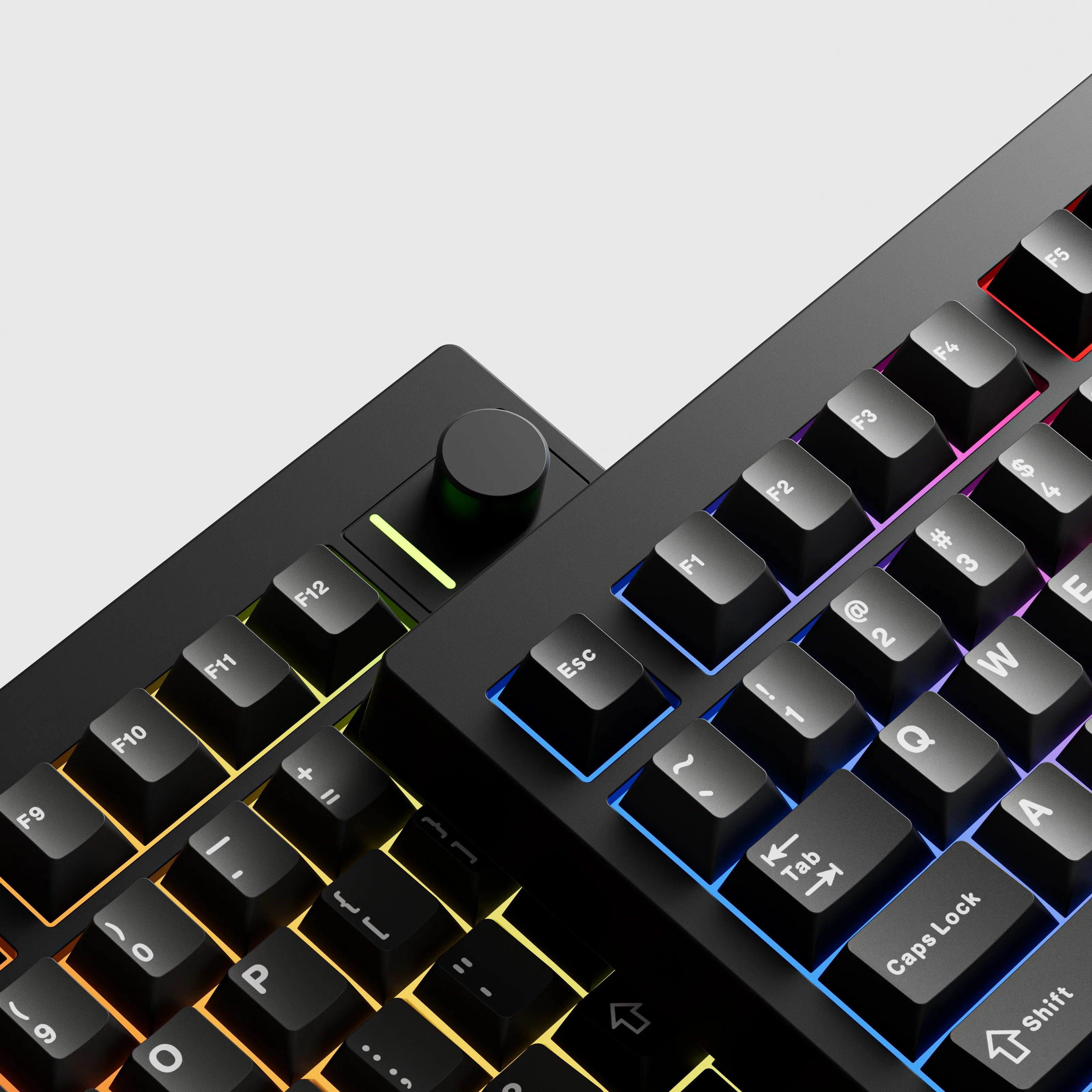 QwertyKey75 Pro V2 czarna Web Software - bezprzewodowa klawiatura mechaniczna gamingowa, Hotswap, RGB, gasket mount
