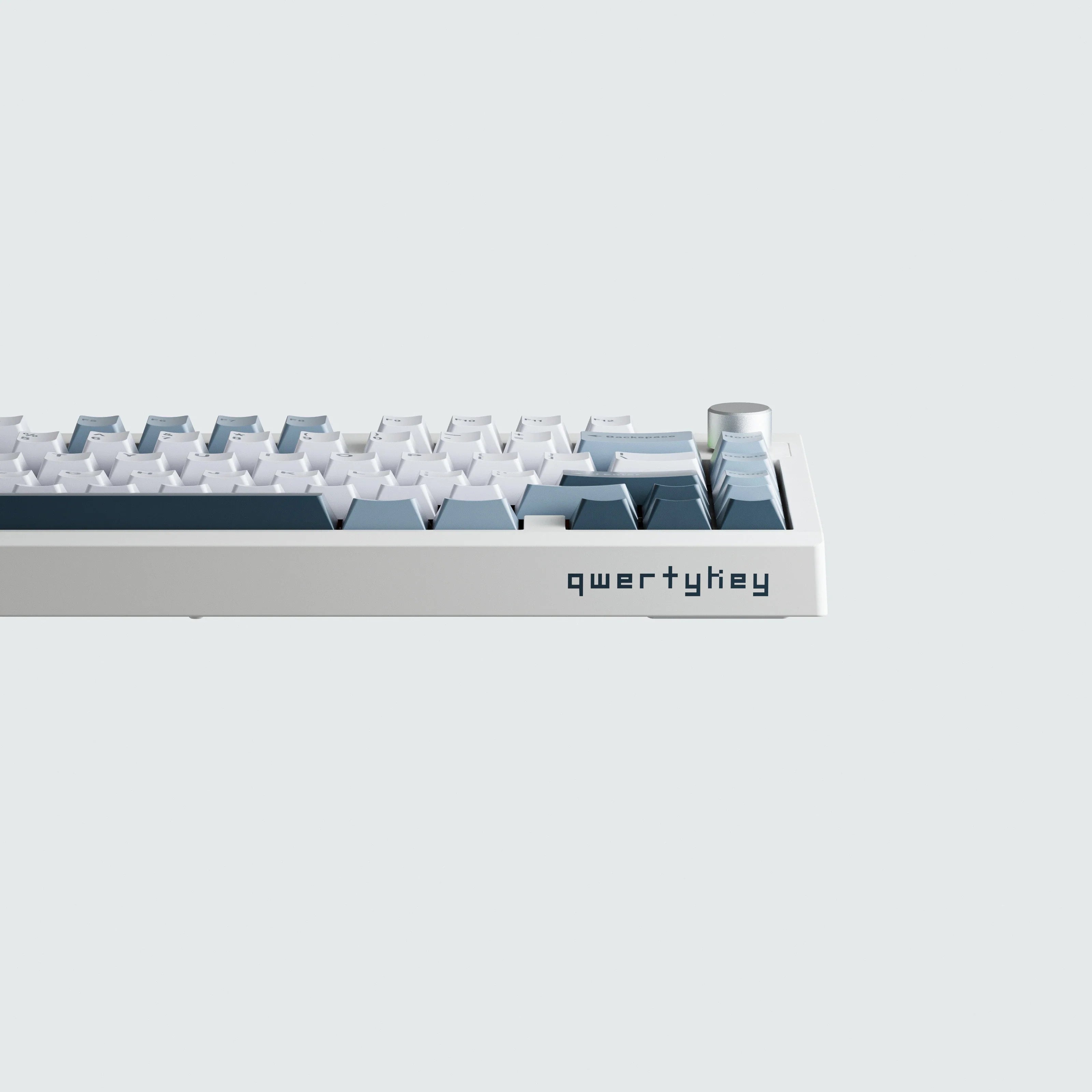 QwertyKey75 Pro V2 biała Web Software - bezprzewodowa klawiatura mechaniczna gamingowa, Hotswap, RGB, gasket mount