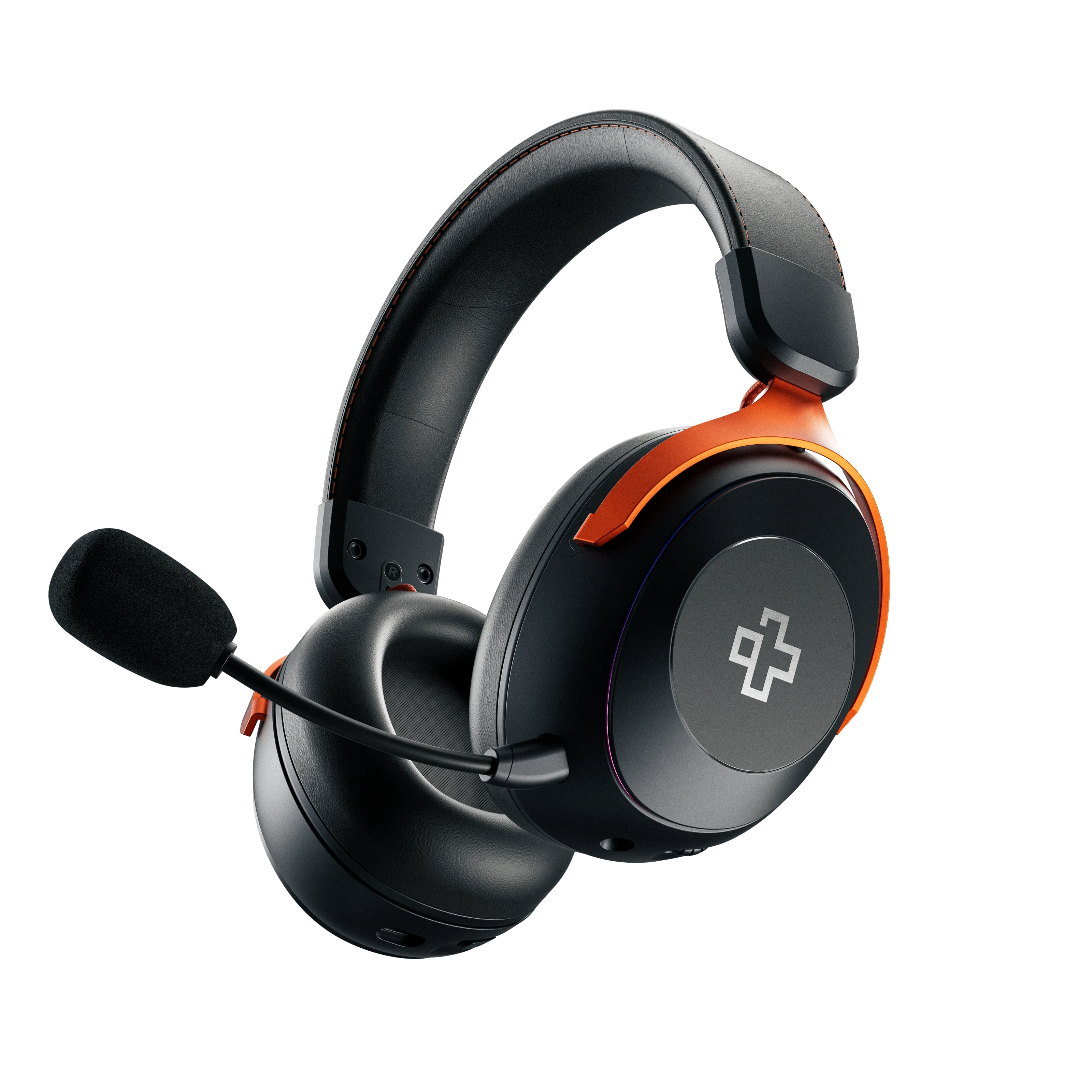 Słuchawki gamingowe bezprzewodowe QwertyKey Pulse, Trio Mode, RGB, z oprogramowaniem, mikrofon z redukcją szumów AI