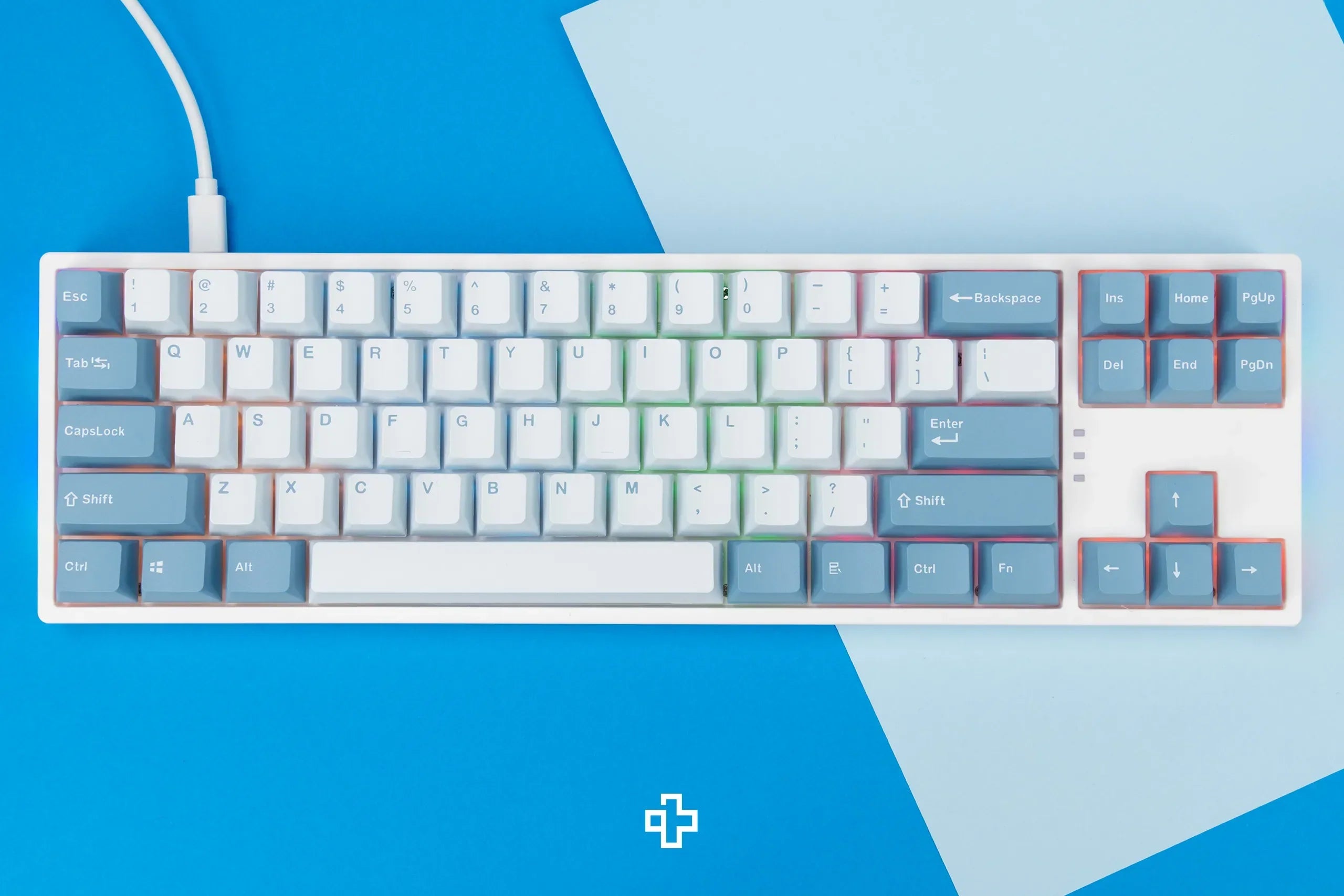 Zestaw keycapów QwertyKey Iceberg PBT Double Shot profil OEM