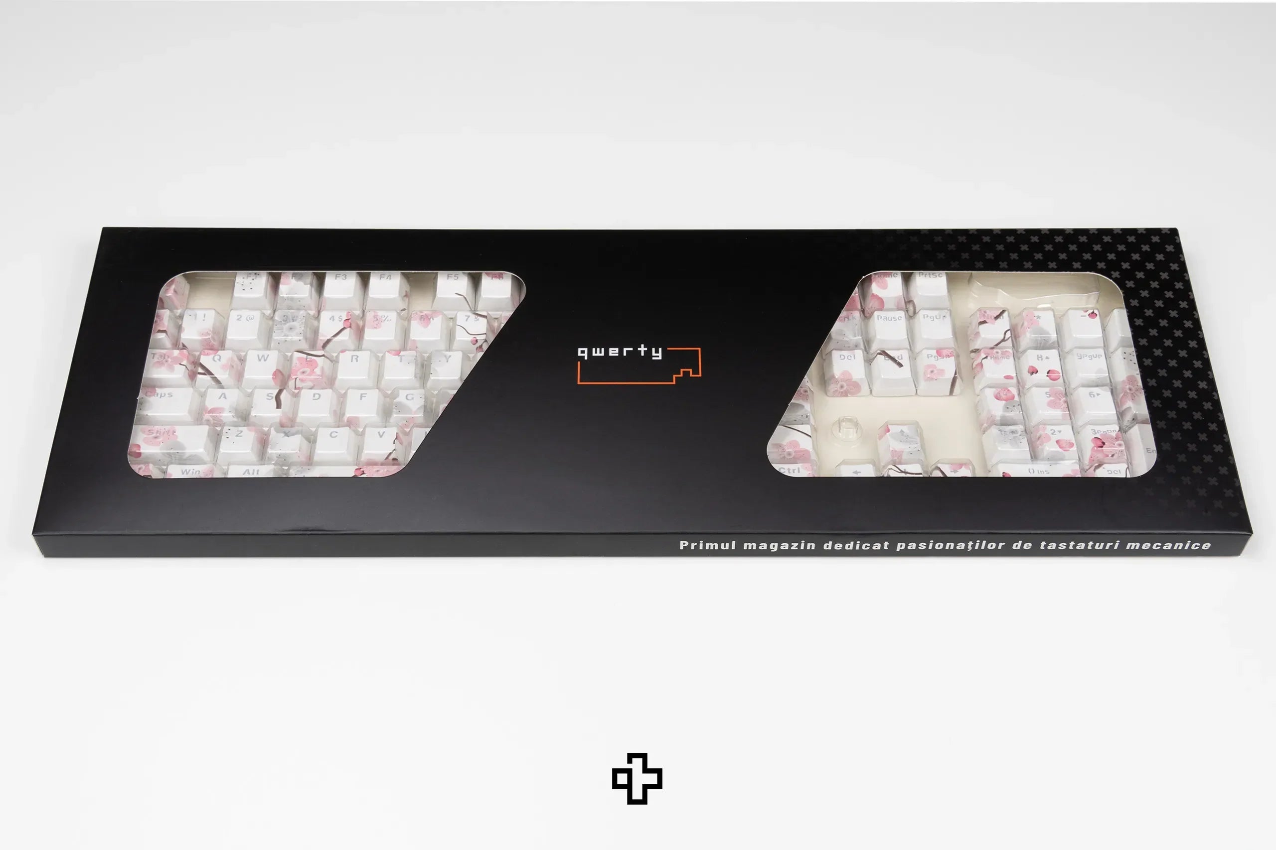 Zestaw keycapów Sakura prześwitujące profil OEM materiał ABS double shot