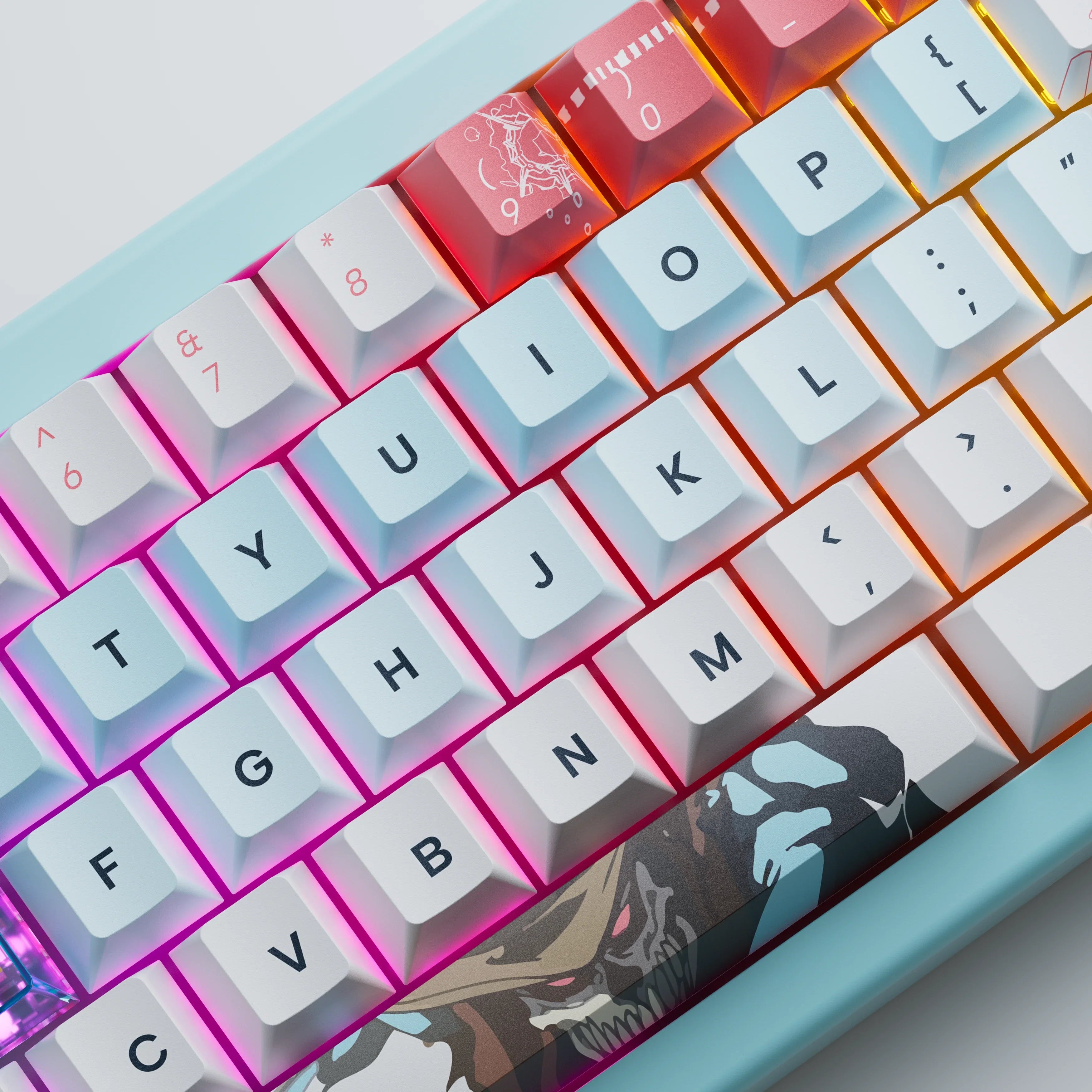 QwertyKey61 PRO Western - bezprzewodowa klawiatura mechaniczna gamingowa, Hotswap, RGB
