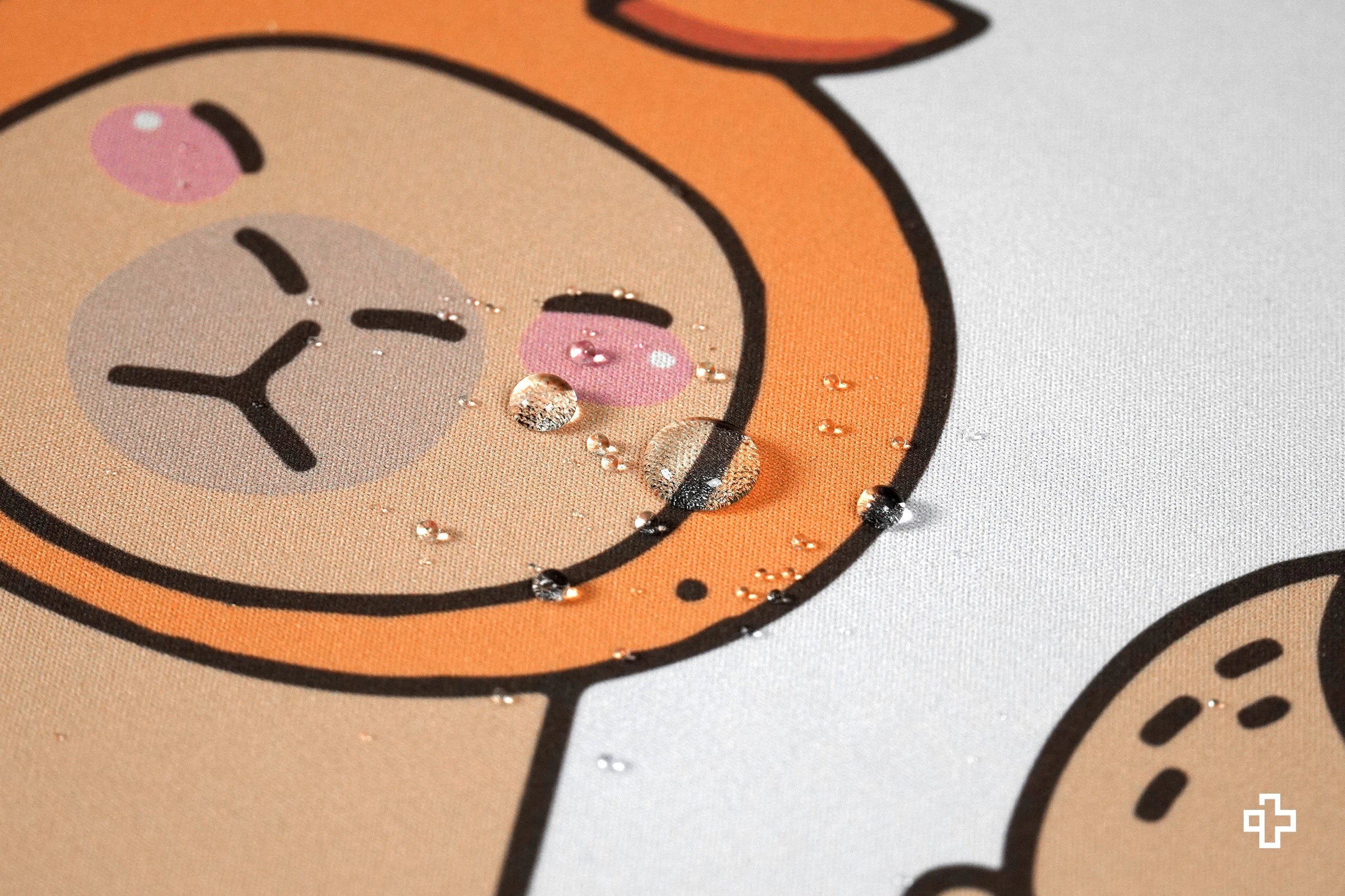 Deskmat / podkładka pod mysz QwertyKey Capybara 4 mm obszyte krawędzie