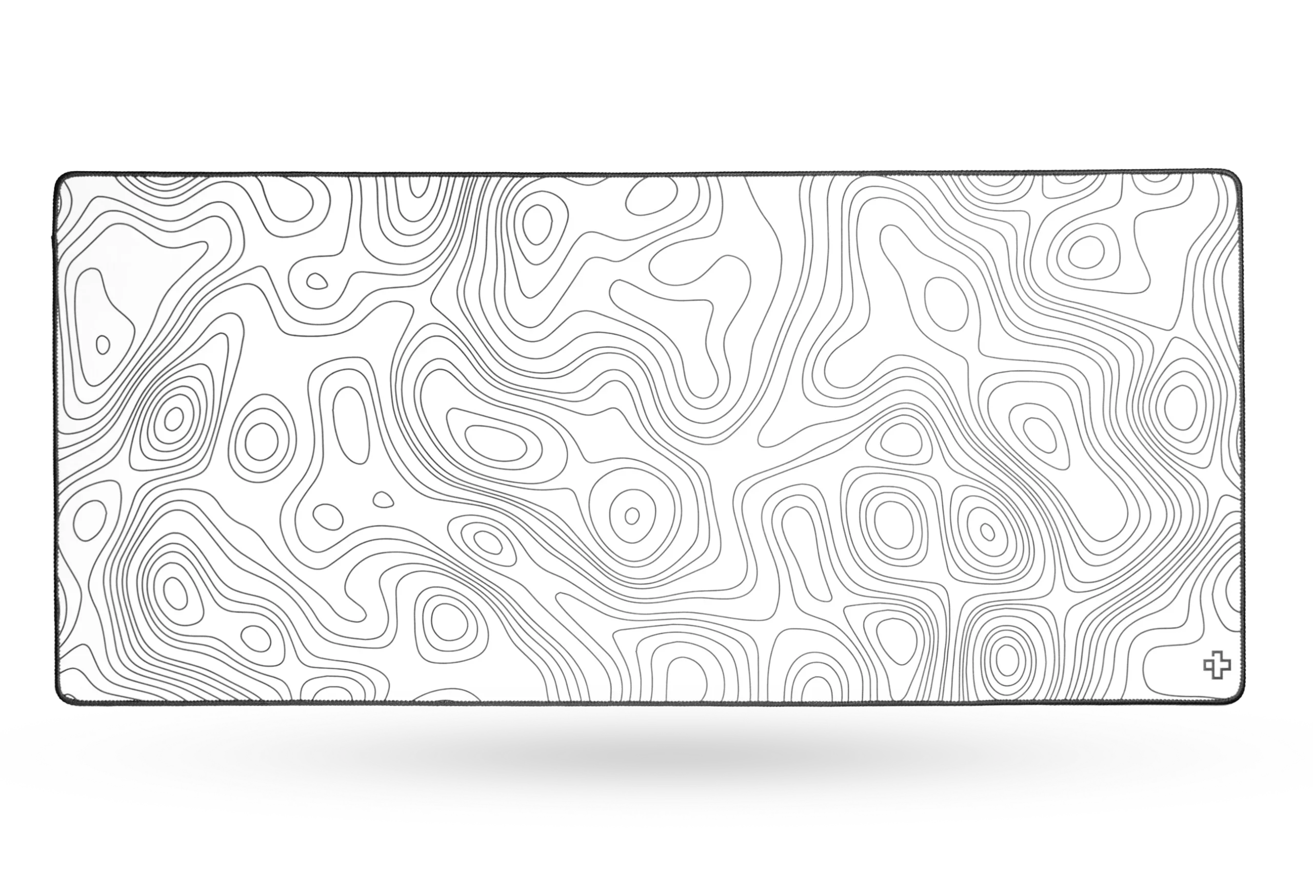 Deskmat gamingowy QwertyKey Astro Topographic, wodoodporny, obszyte krawędzie, 4 mm, antypoślizgowy gumowy spód