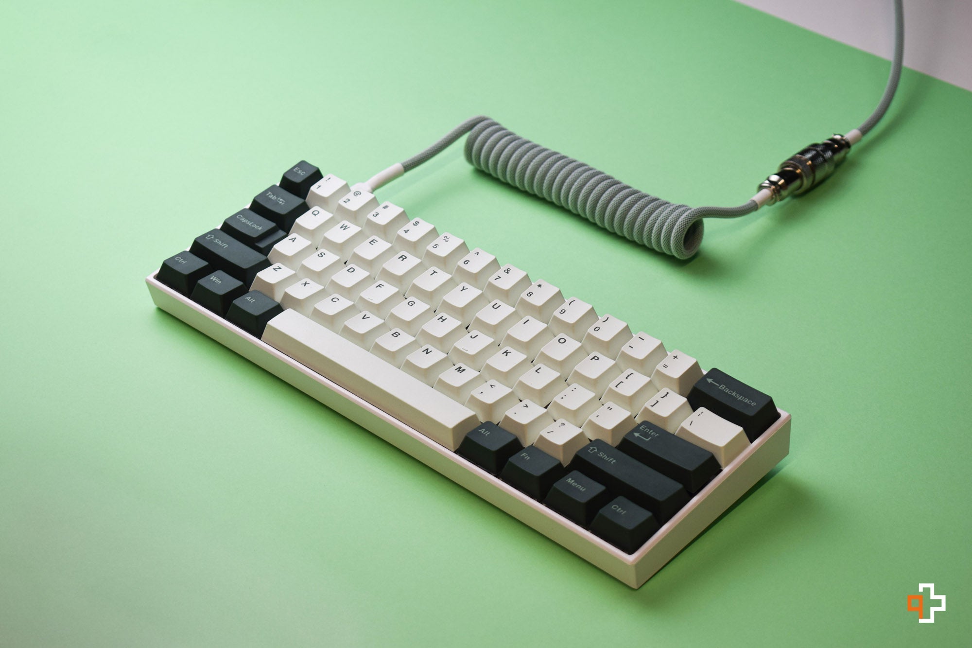 Zestaw keycapów QWERTY Olive profil Cherry PBT Double Shot