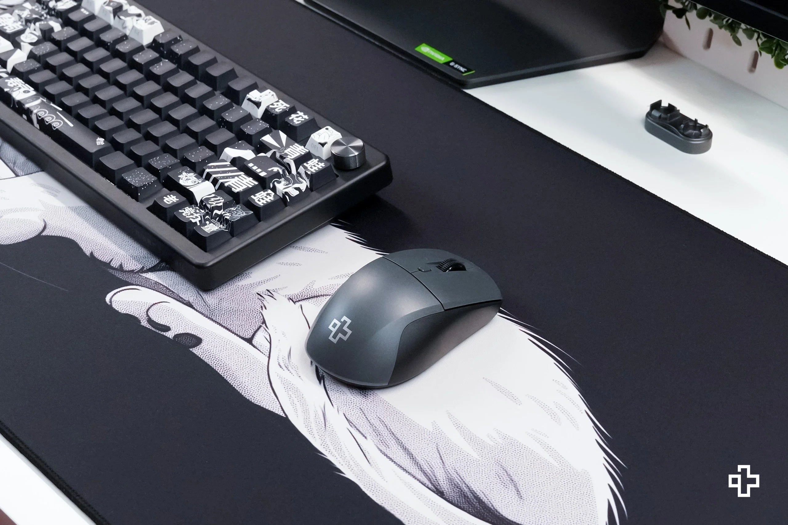 mysz QwertyKey Flow Office Bluetooth bezprzewodowa RGB czarna