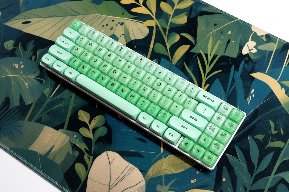 Zestaw keycapów QwertyKey Mint profil HOA