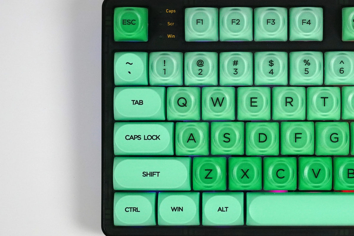 Zestaw keycapów QwertyKey Mint profil HOA
