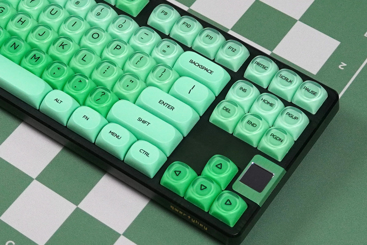 Zestaw keycapów QwertyKey Mint profil HOA