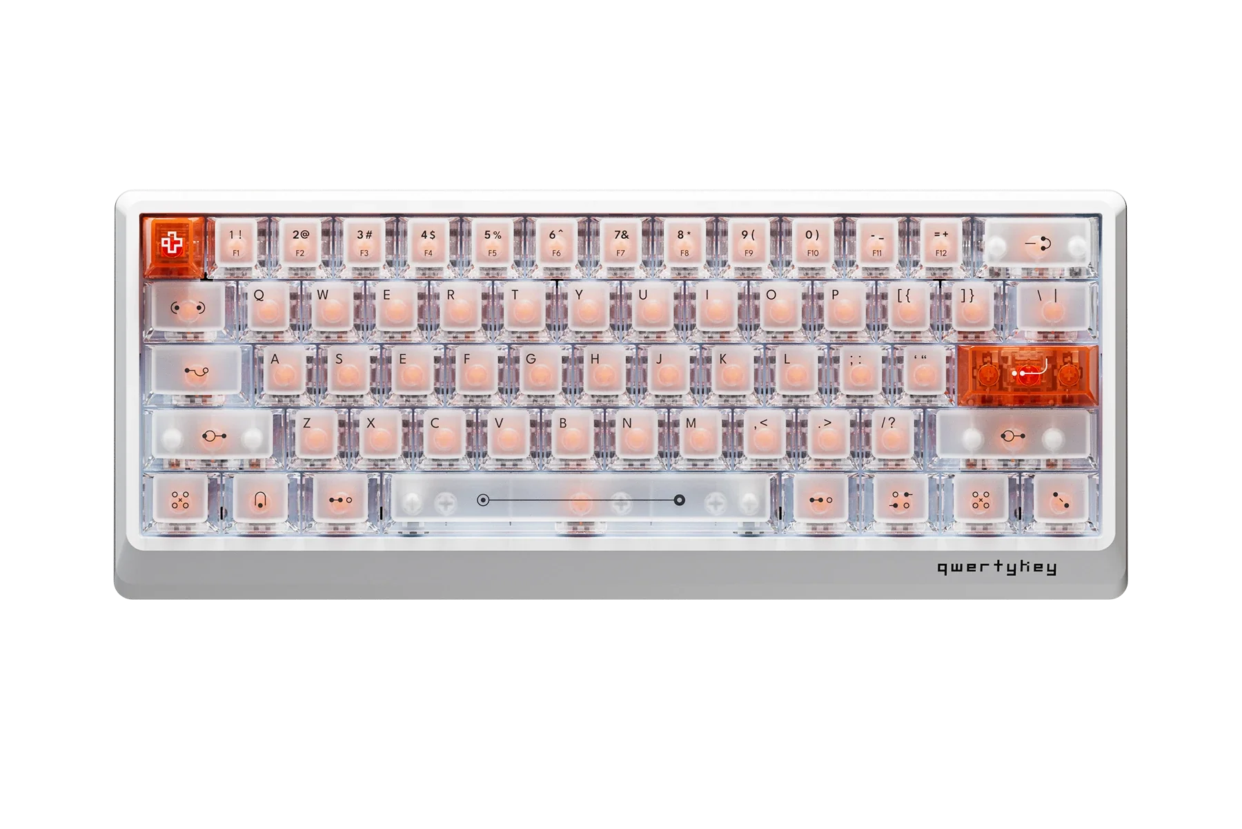 QK61 HE Phantom Biała – Klawiatura Gamingowa Hall Effect z Rapid Trigger, RGB, Magnetycznymi Przełącznikami i Snap Tap