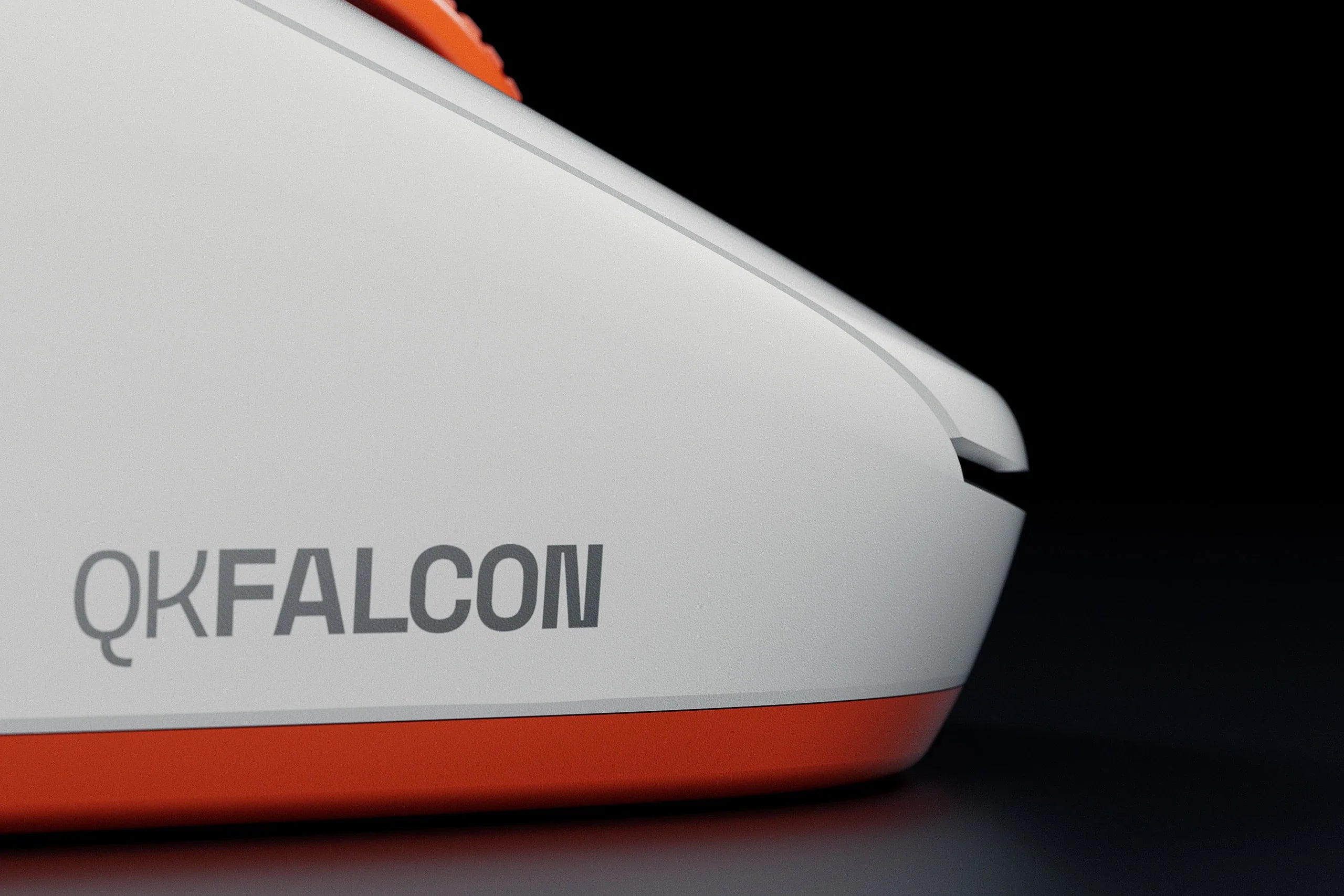 mysz Gaming QwertyKey Falcon biała 8K, 30.000 DPI, Bluetooth bezprzewodowa trio mode, Pixart 3950