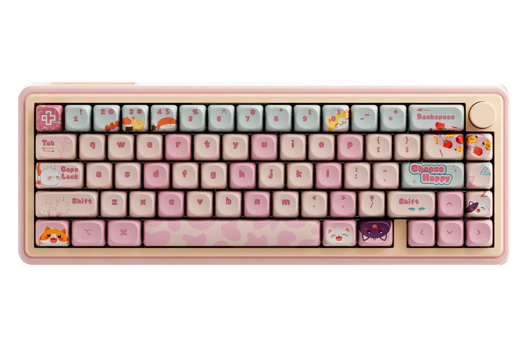 QwertyKey65 Pro Bliss - bezprzewodowa klawiatura mechaniczna gamingowa, Hotswap, RGB, VIA