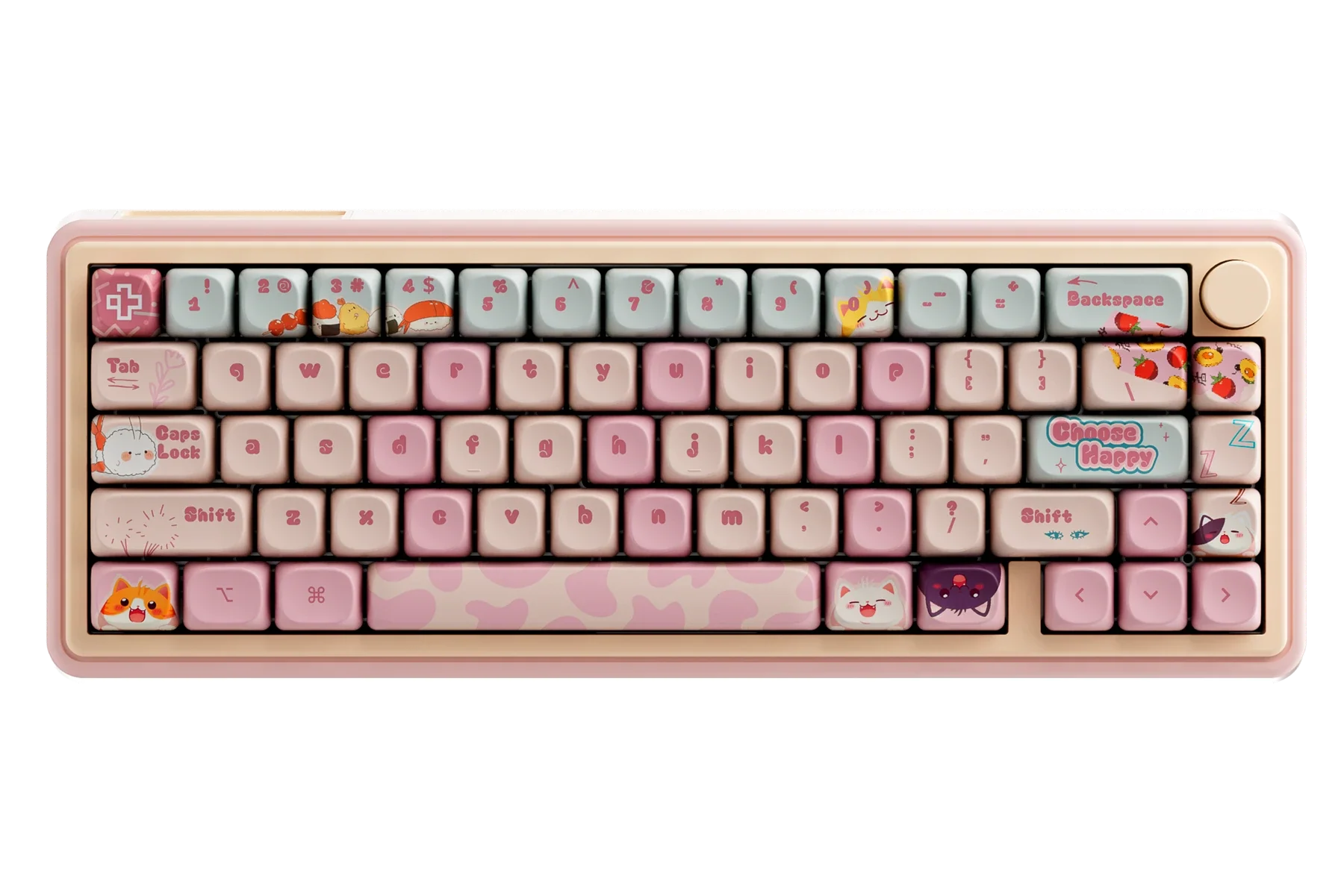 QwertyKey65 Pro Bliss – Bezprzewodowa Klawiatura Mechaniczna Gamingowa, Hotswap, Full RGB, VIA
