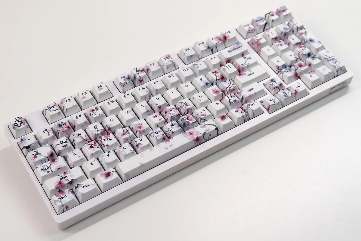 Zestaw keycapów Sakura V2 Profil Cherry PBT Dye Sub