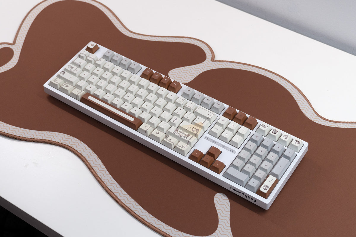 Zestaw keycapów QwertyKey Coffee Dye Sub Profil Cherry