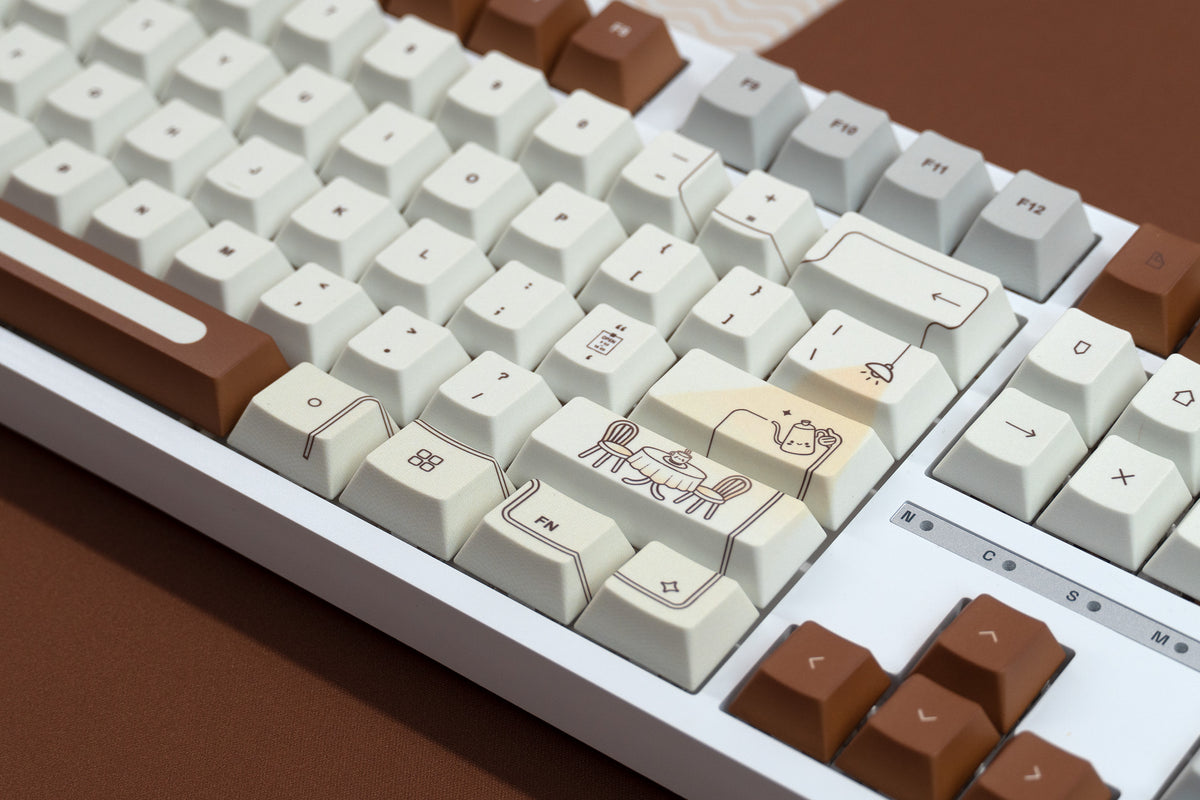 Zestaw keycapów QwertyKey Coffee Dye Sub Profil Cherry