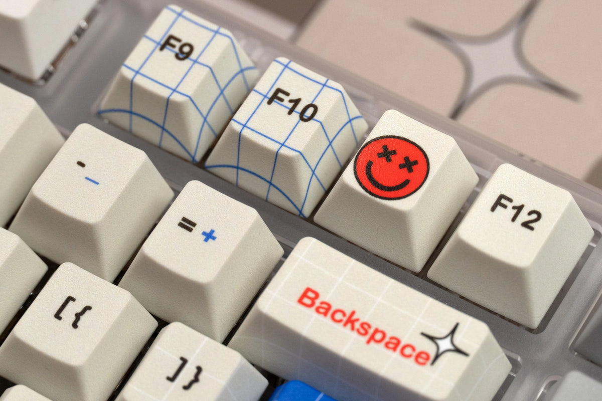 Zestaw keycapów QwertyKey Retro Dye Sub Profil Cherry