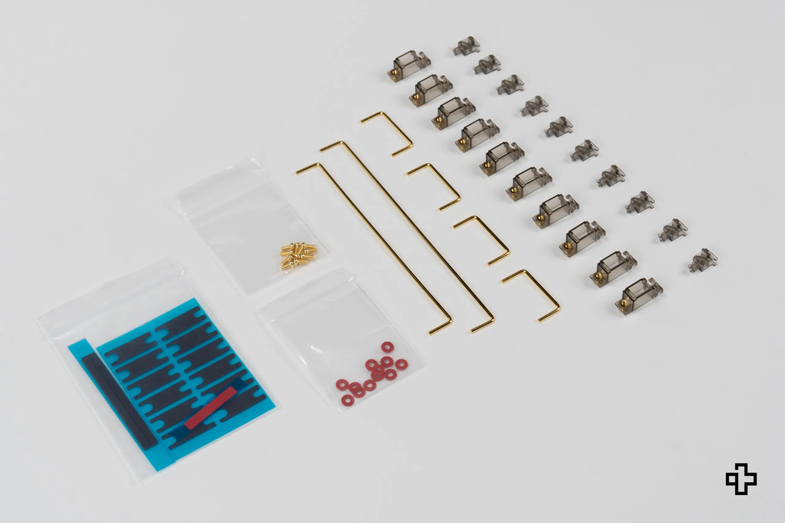 Zestaw stabilizatorów DUROCK V2 dymione ze śrubkami