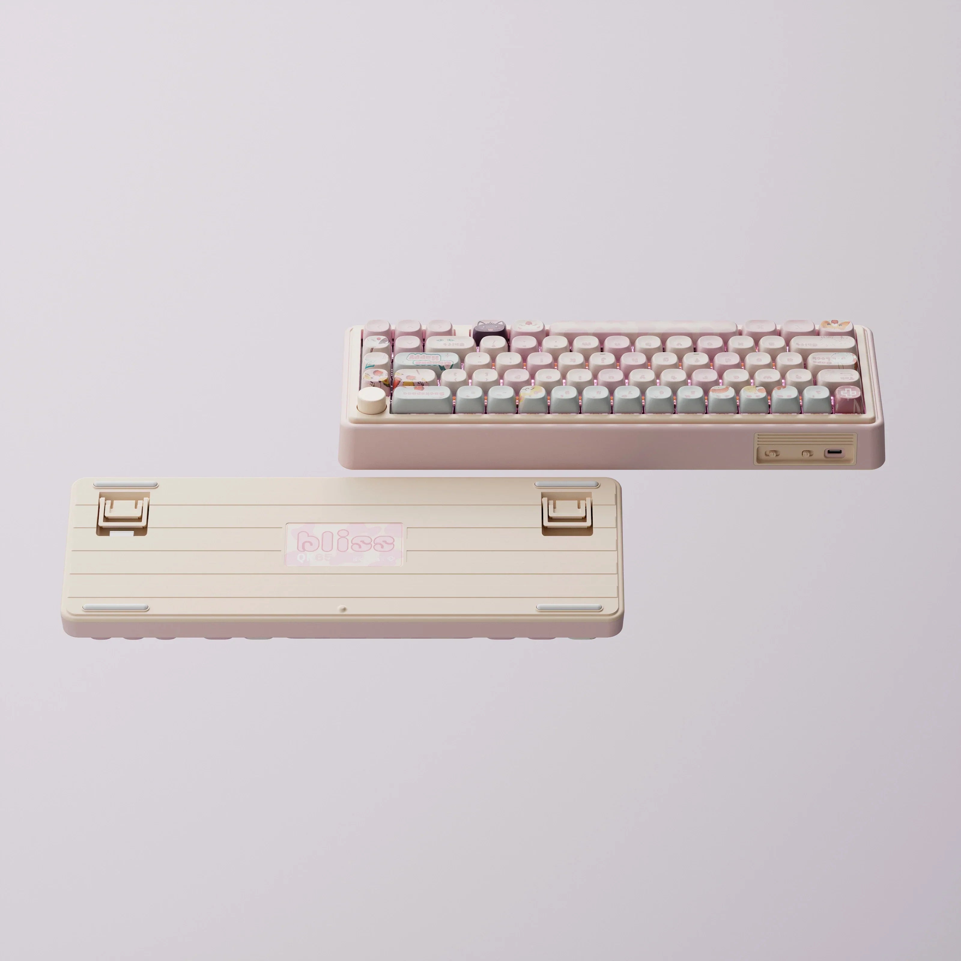 QwertyKey65 Pro Bliss - bezprzewodowa klawiatura mechaniczna gamingowa, Hotswap, RGB, VIA