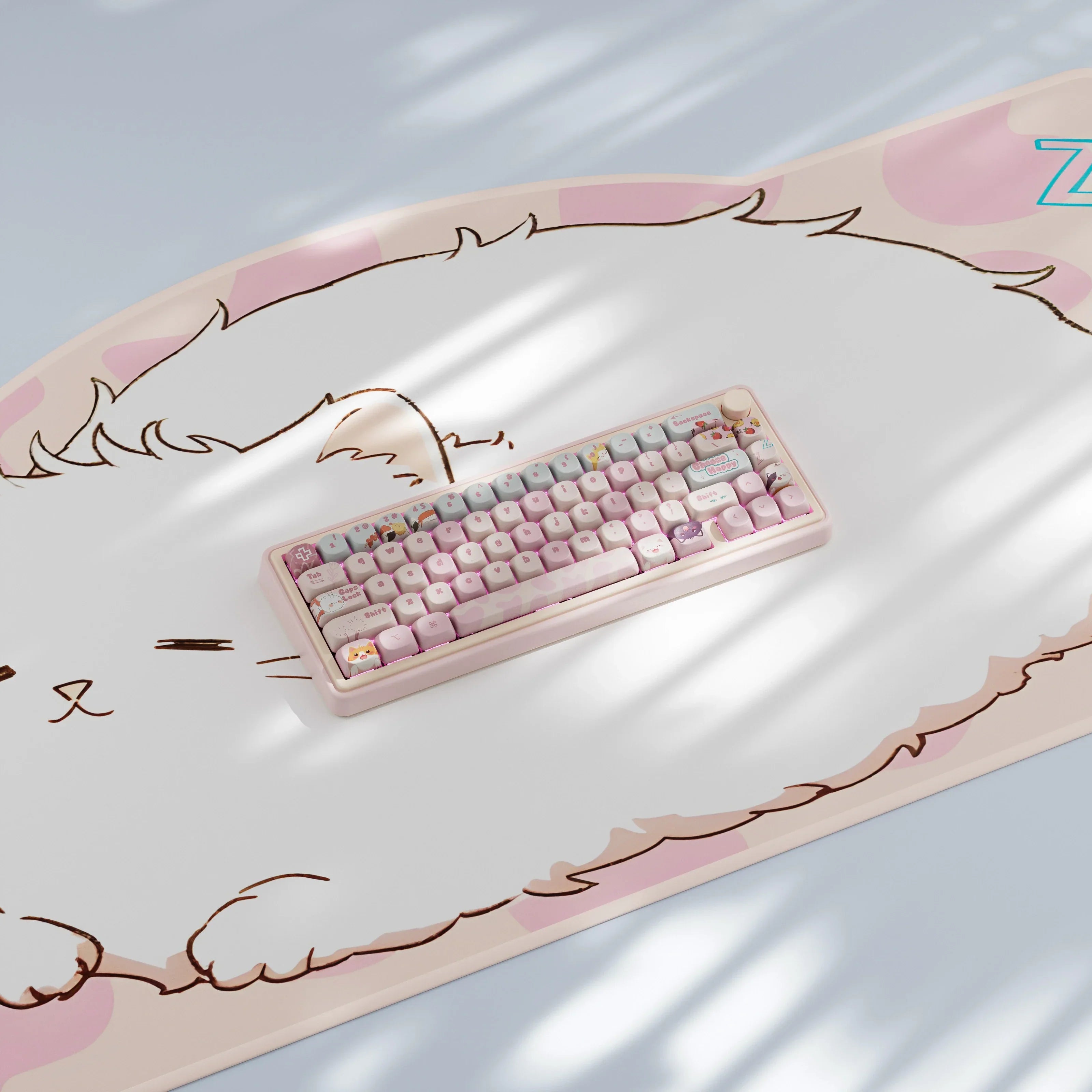 QwertyKey65 Pro Bliss - bezprzewodowa klawiatura mechaniczna gamingowa, Hotswap, RGB, VIA