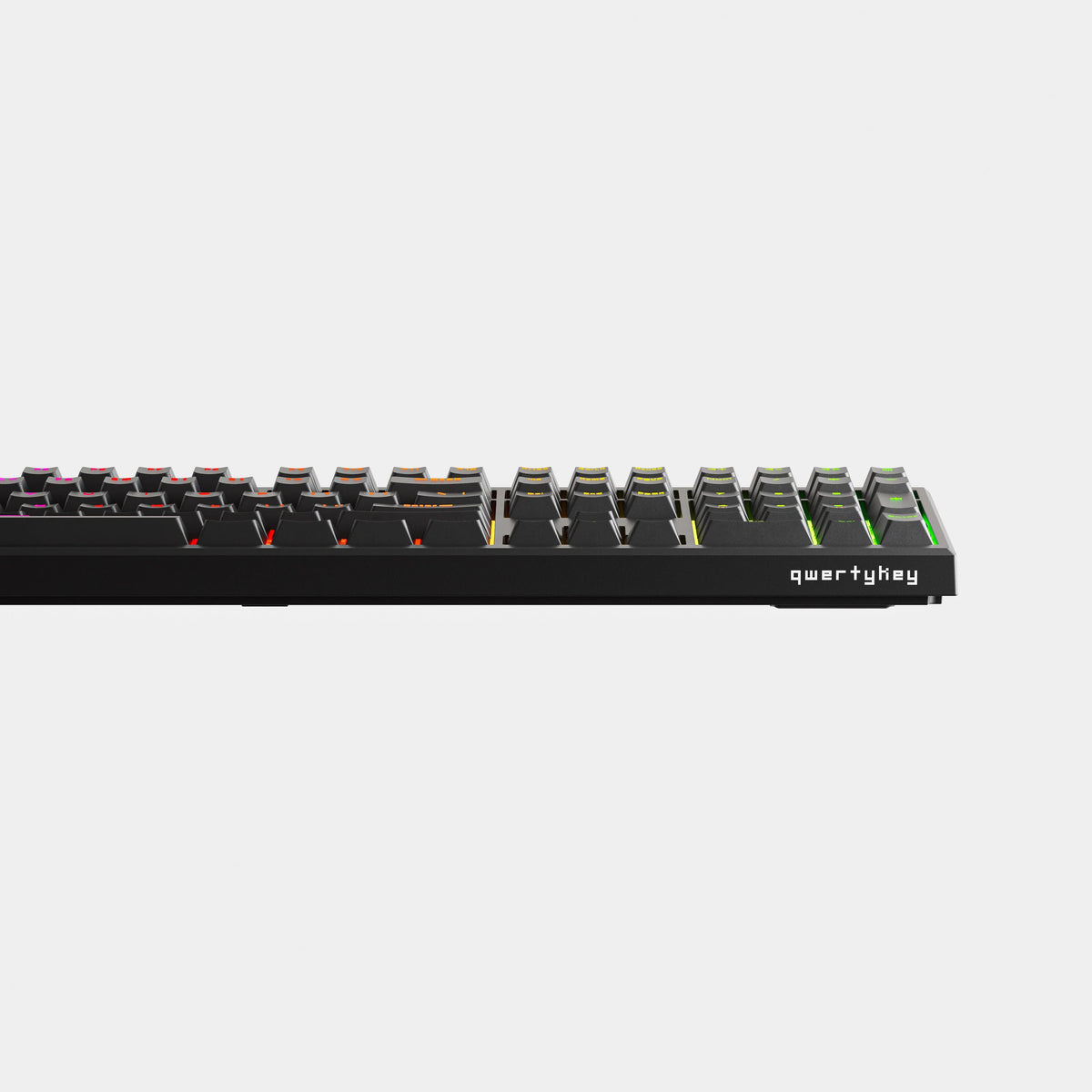 QwertyKey H100 Pro V2 Czarna – Bezprzewodowa Klawiatura Mechaniczna Gamingowa, Hotswap, Gasket, Full RGB