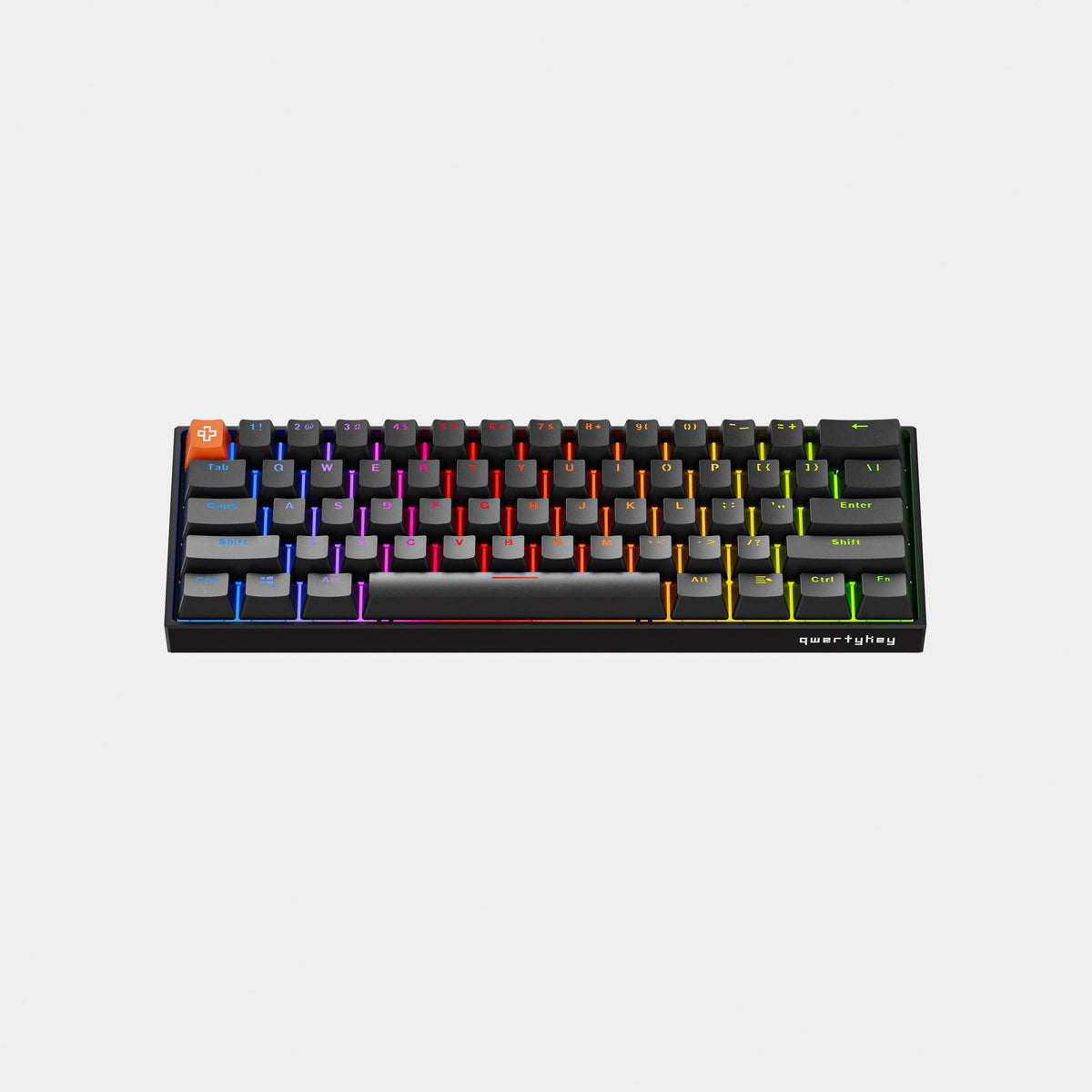 QwertyKey H61 Pro V2 Czarna – Klawiatura Mechaniczna Gamingowa, Hotswap, Full RGB