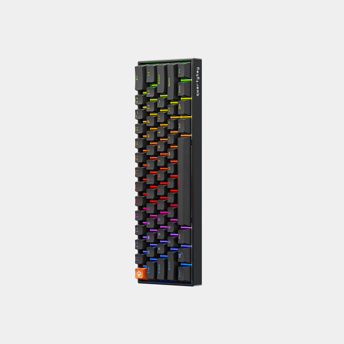QwertyKey H61 Pro V2 Czarna – Klawiatura Mechaniczna Gamingowa, Hotswap, Full RGB