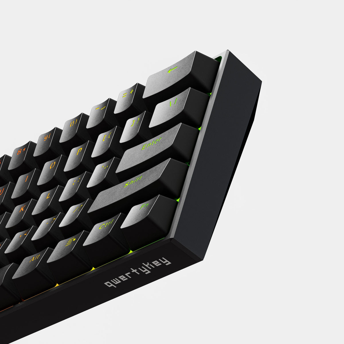 QwertyKey H61 Pro V2 Czarna – Klawiatura Mechaniczna Gamingowa, Hotswap, Full RGB