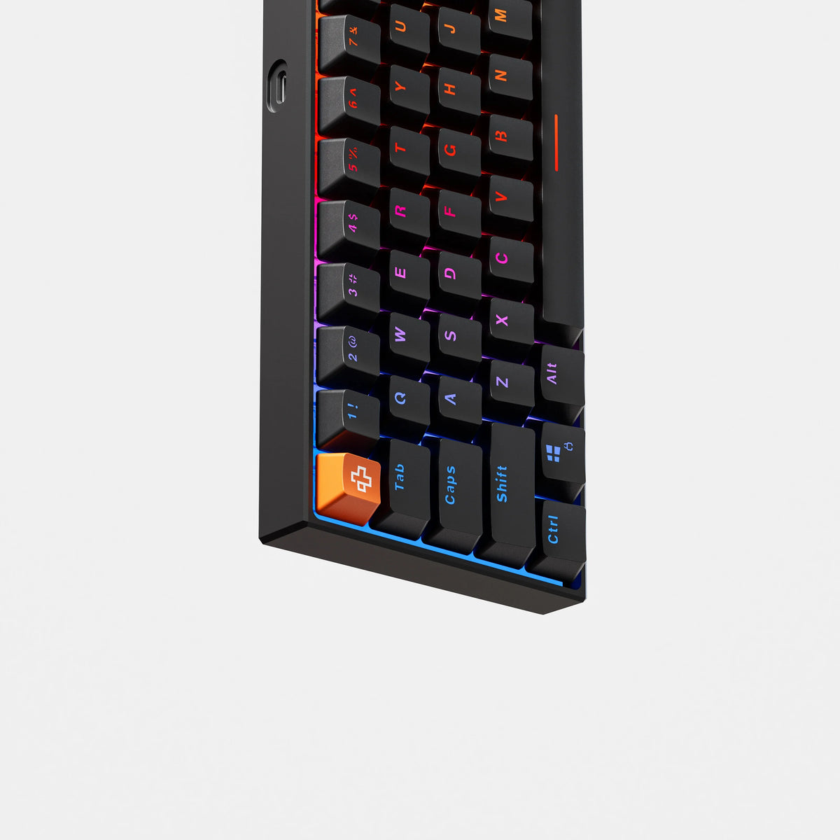 QwertyKey H61 Pro V2 Czarna – Klawiatura Mechaniczna Gamingowa, Hotswap, Full RGB