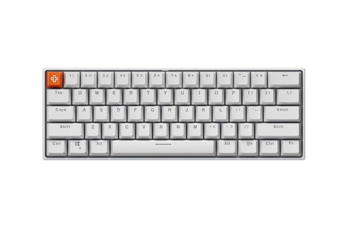 QwertyKey H61 Pro V2 Biała – Klawiatura Mechaniczna Gamingowa, Hotswap, Full RGB