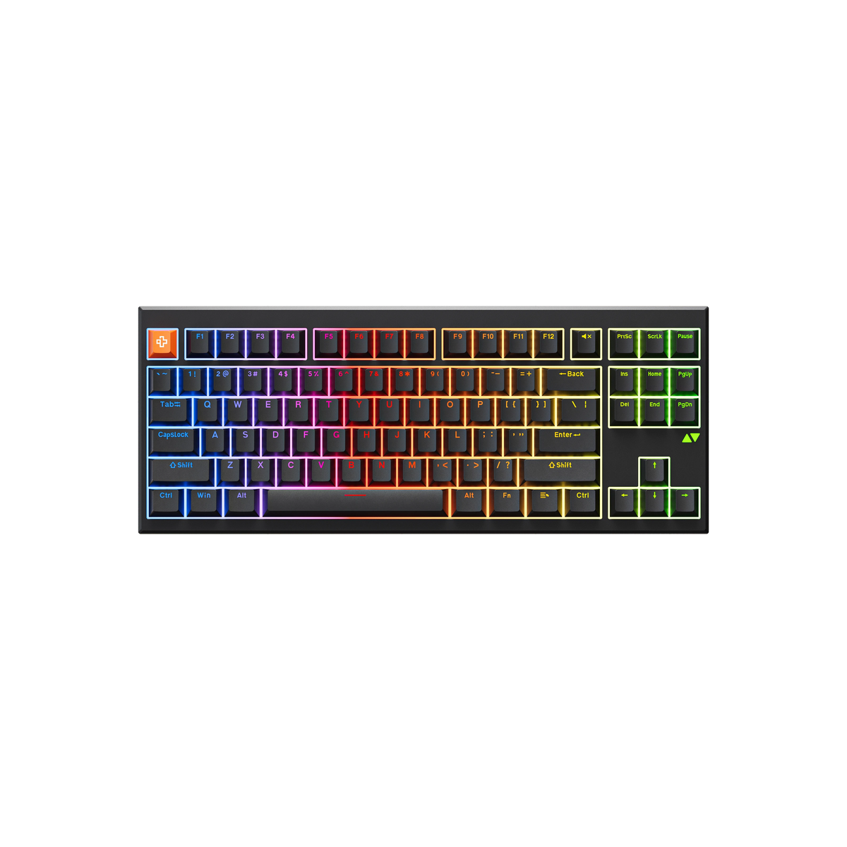 QwertyKey H87 Pro V2 Czarna – Bezprzewodowa Klawiatura Mechaniczna Gamingowa, Hotswap, Gasket, Full RGB