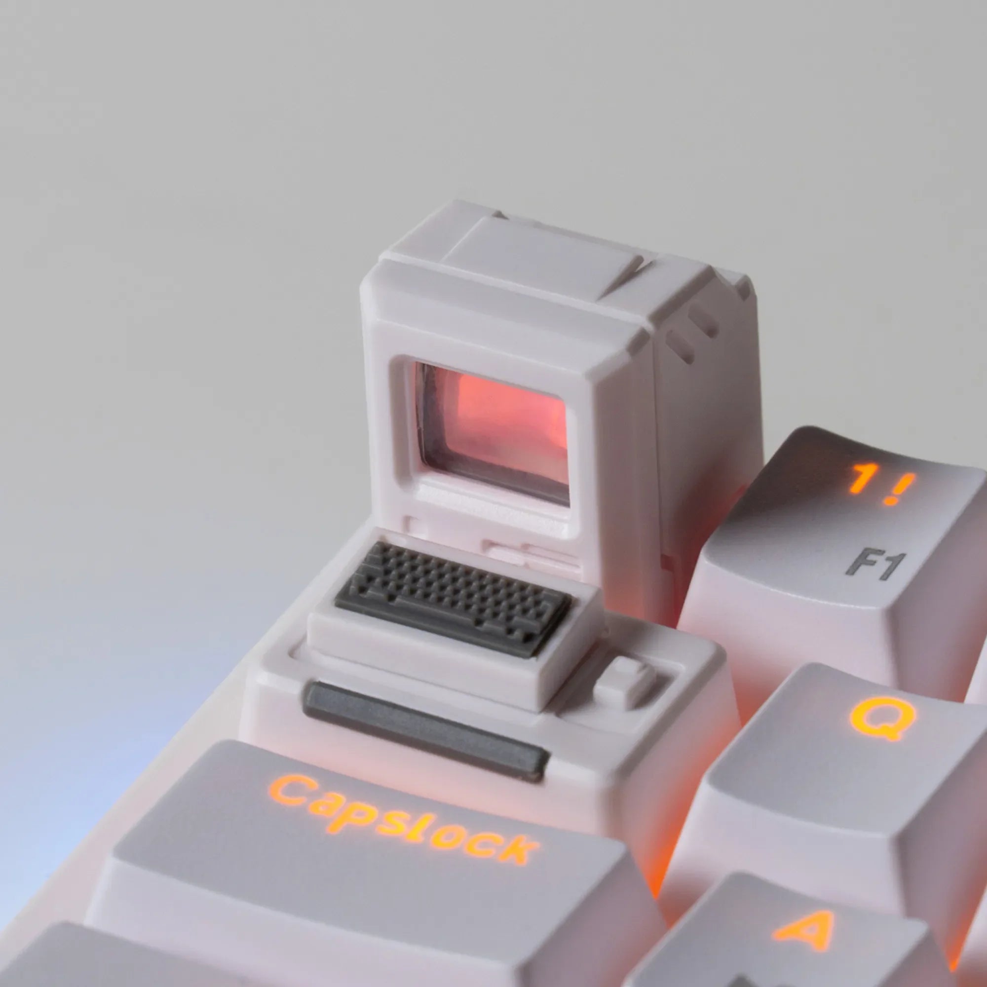 Keycap artisan Calculator Vintage biały